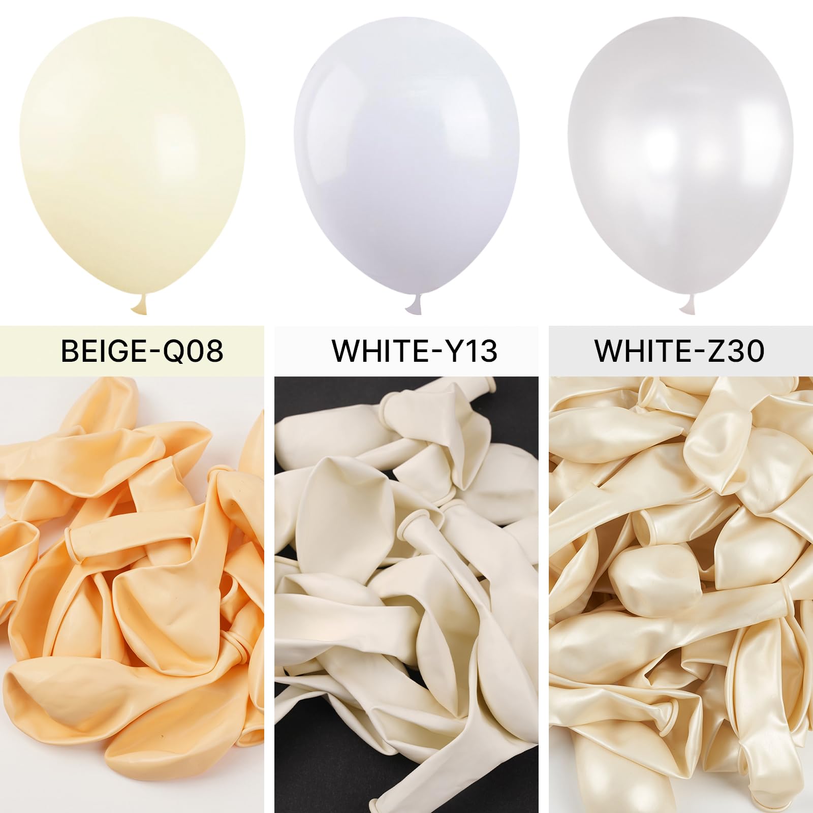 PartyWoo White Balloons 100 pcs 10 Inch Matte White Latex Helium Balloons for Wedding Bridal Graduation Engagement Baby Shower Gender Reveal Easter Anniversary Birthday Party Decorations White-Y13