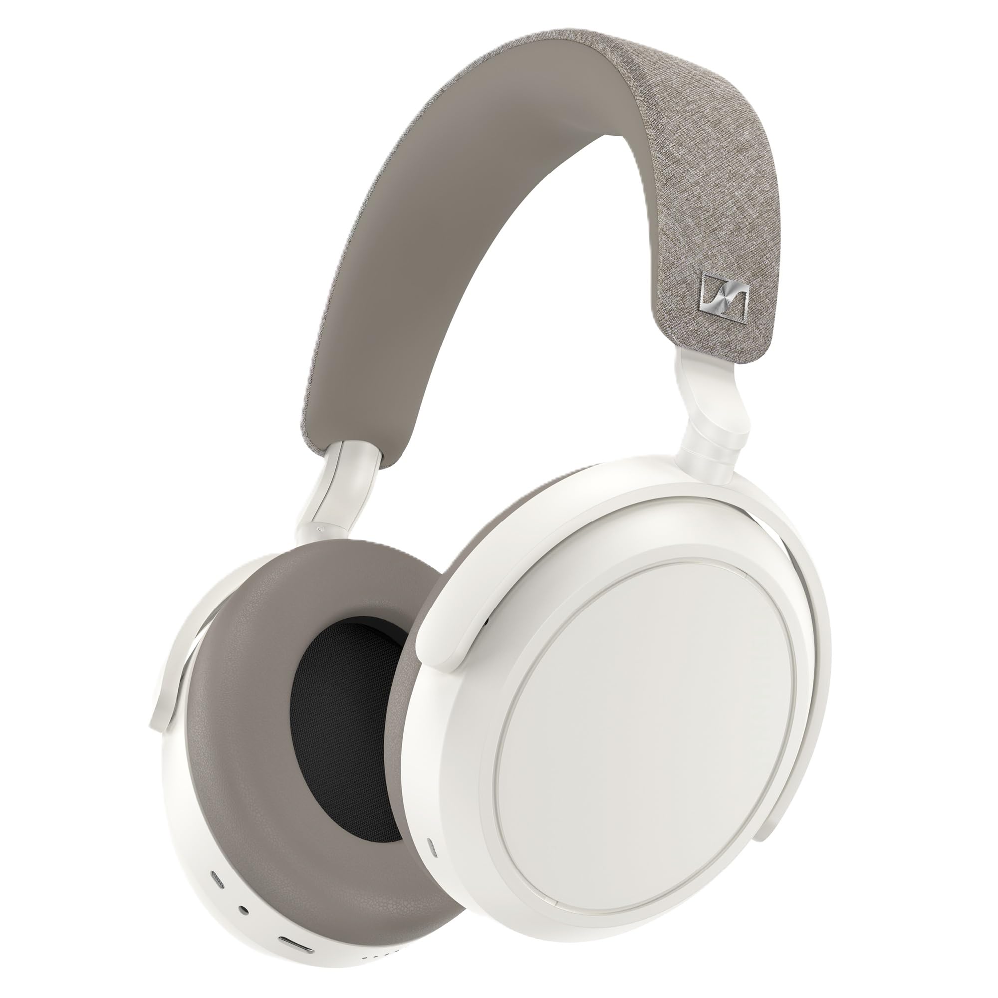 Sennheiser Consumer Audio Momentum 4 Wireless Headphones - Bluetooth Headset for Crystal-Clear Calls with Adaptive Noise Cancellation, 60h Battery Life, Customizable Sound - White )