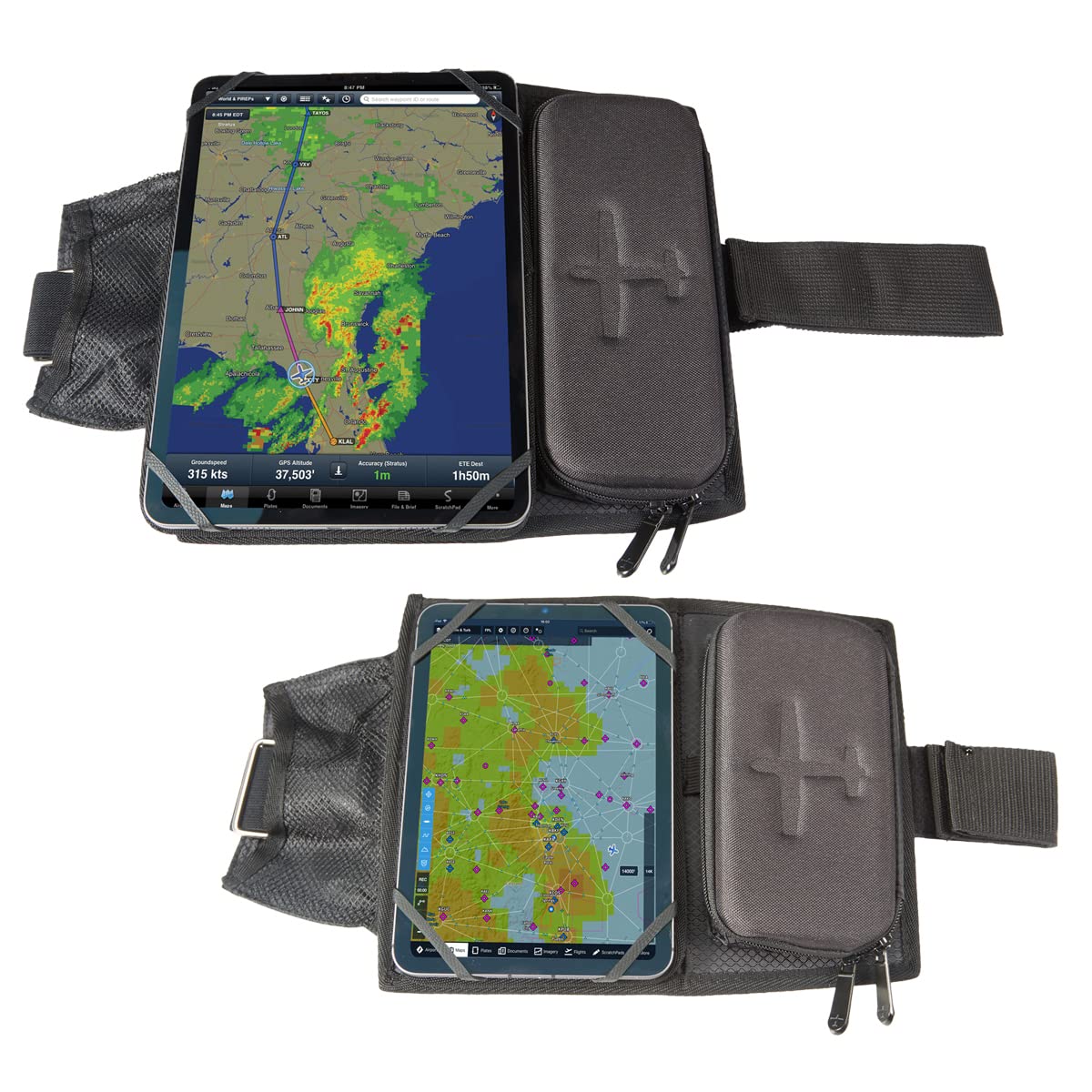 Flight Outfitters Centerline Kneeboard Compatible with iPad mini, iPad Air, iPad Pro for Professional Pilots, General Aviation, Large