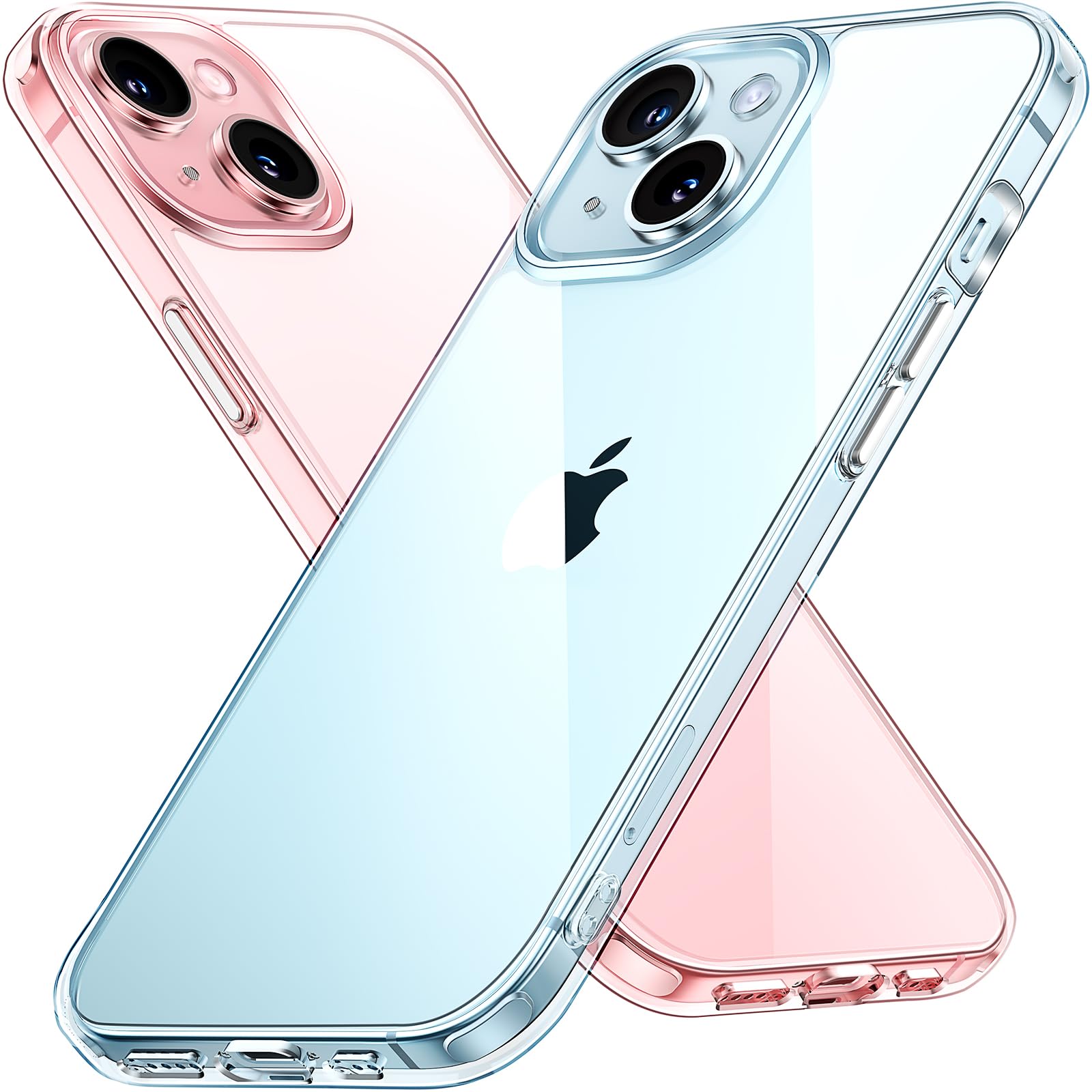 AEDILYS for iPhone 15 Case Clear, iPhone 15 Phone Case[Not Yellowing] [15FT Mil-Grade Protection] Slim Shockproof Phone Cases for iPhone 15 Case - HD Clear