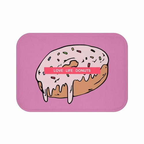 Love Life Donuts Bath Mat