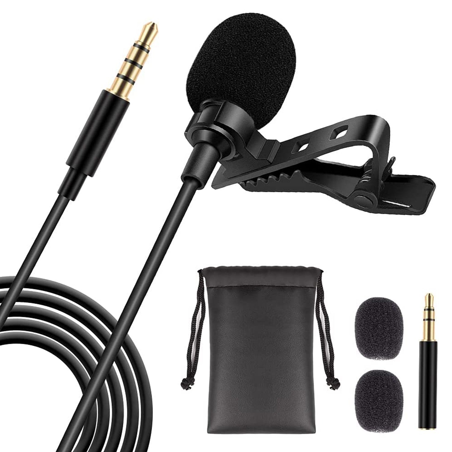 5Core Lavalier Microphone 3.5mm Clip-On Mic for Android DSLR Tiktok