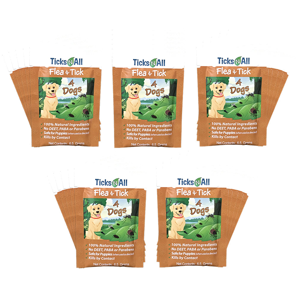 All Natural Flea and Tick Wipes 4-Dogs (25 cnt.)