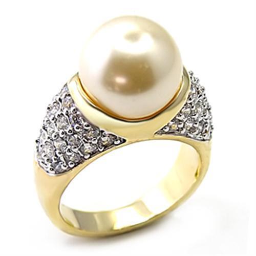 7X216 Gold+Rhodium 925 Sterling Silver Ring with