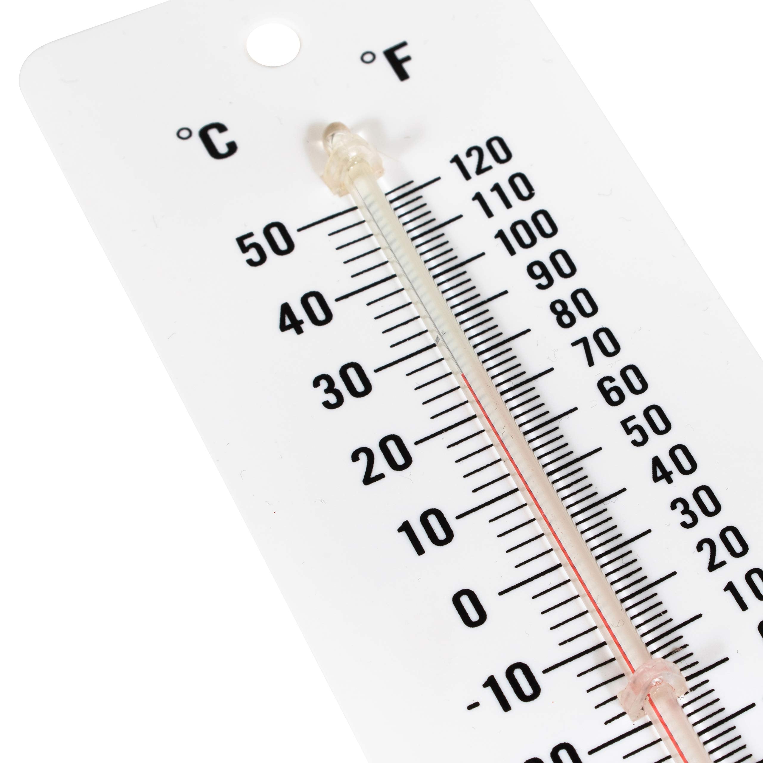 LEARNING ADVANTAGE Student Thermometers - Set of 10 - Dual-Scale - Mercury-Free - Easy To Read, Thermometers for Indoor Science and Classroom Use