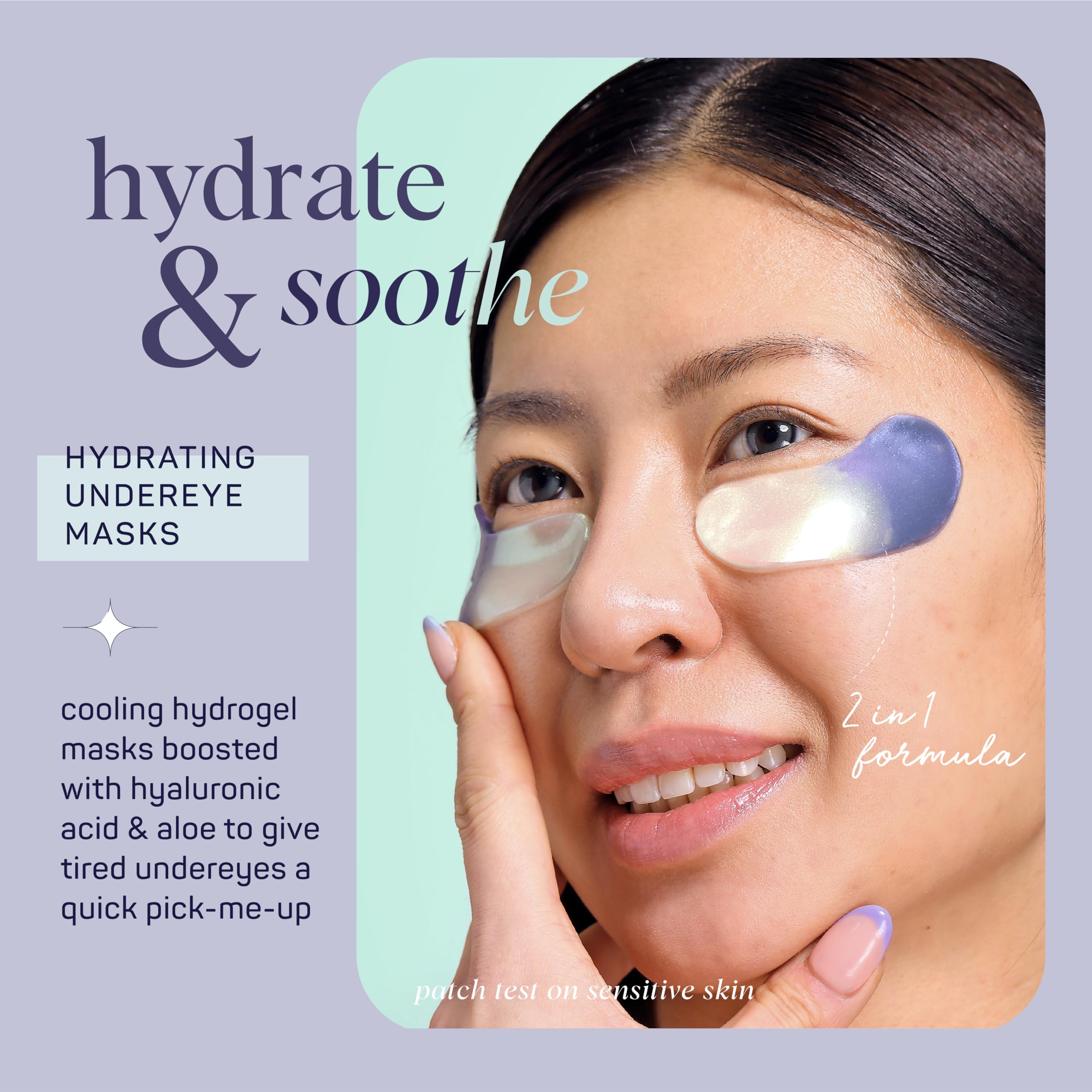 SpaLife Beauty Hydrating Undereye Masks | Hydrogel Eye Patches for Dryness, Puffiness, & Tiredness with Hyaluronic Acid & Aloe | 2-in-1 Skincare Treatment | 12 Pairs