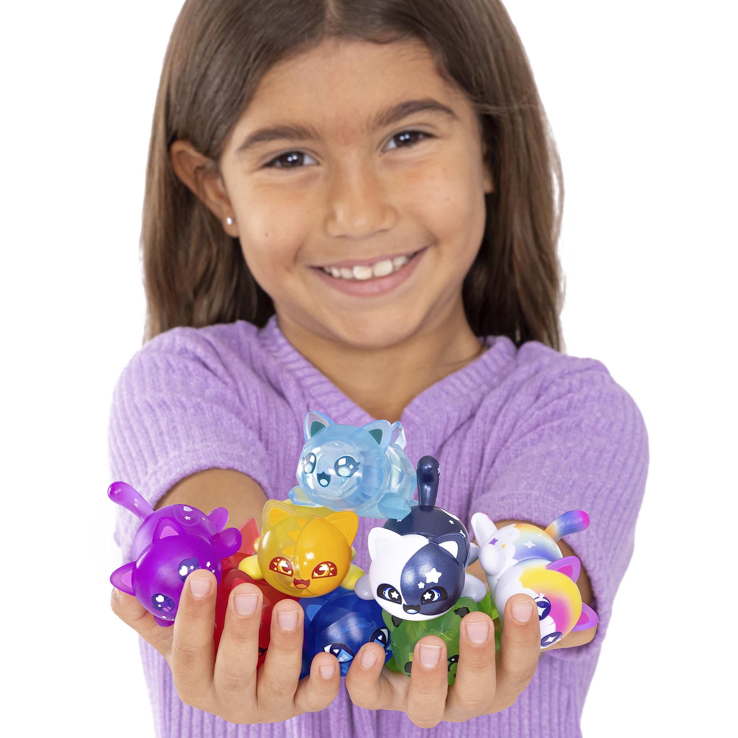 Aphmau Mystery MeeMeows Surprise Figures 6 Pack; Wildy Popular; 8 Possible Mini MeeMeows Figures to Collect, Including Donut / Fairy & Mermaid Cat