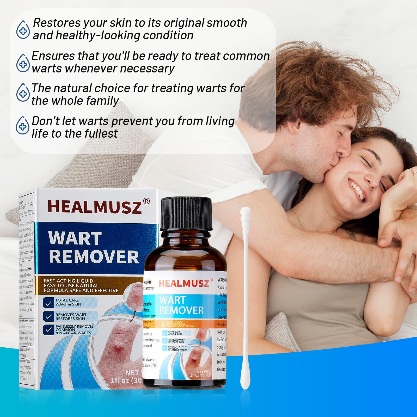 Fast-Acting Wart Remover Freeze Off,Salicylic Acid Wart Remover Liquid for Men Women-Wart Removal for Plantar Wart, Genital Wart,H Warts,Common Wart,Flat Wart,Corn,Callus.(NDC Code：84010-040-02)