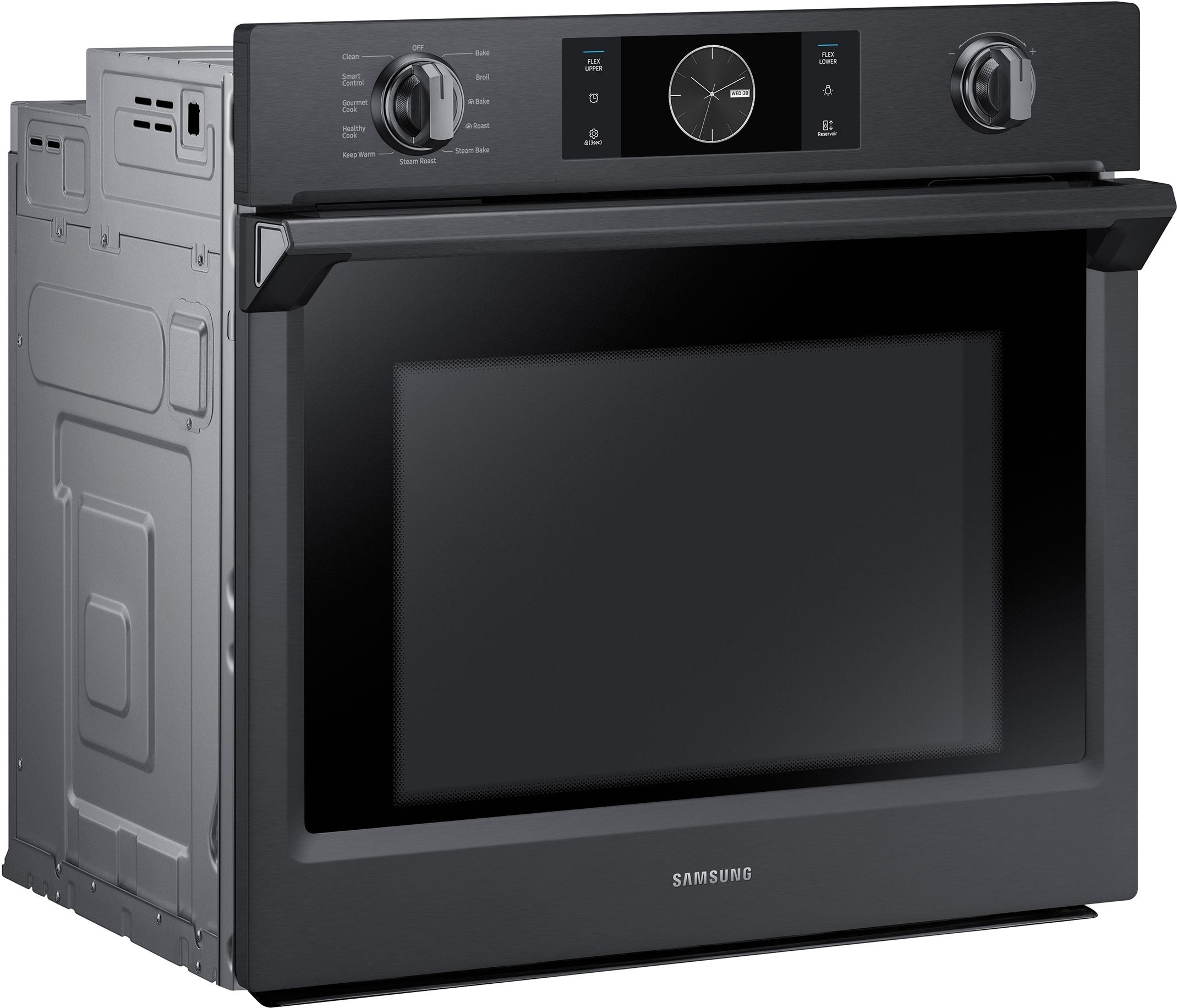 Samsung Appliance NV51K7770SG 30" 5.1 cu. ft. Total Capacity Electric Single Wall Oven with Top Broiler, in Black Stainless Steel