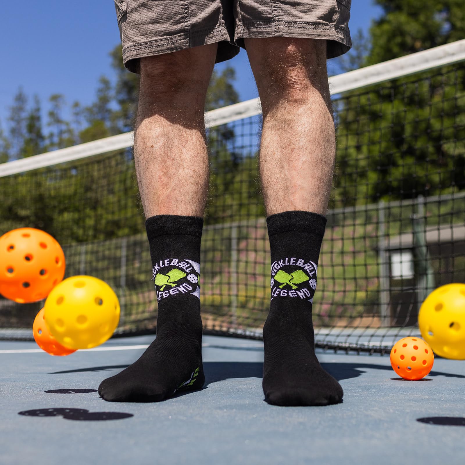 Pickleball Legend Socks for Pickle Ball Lovers - Novelty Gifts for Men, Women, and Teens One Size