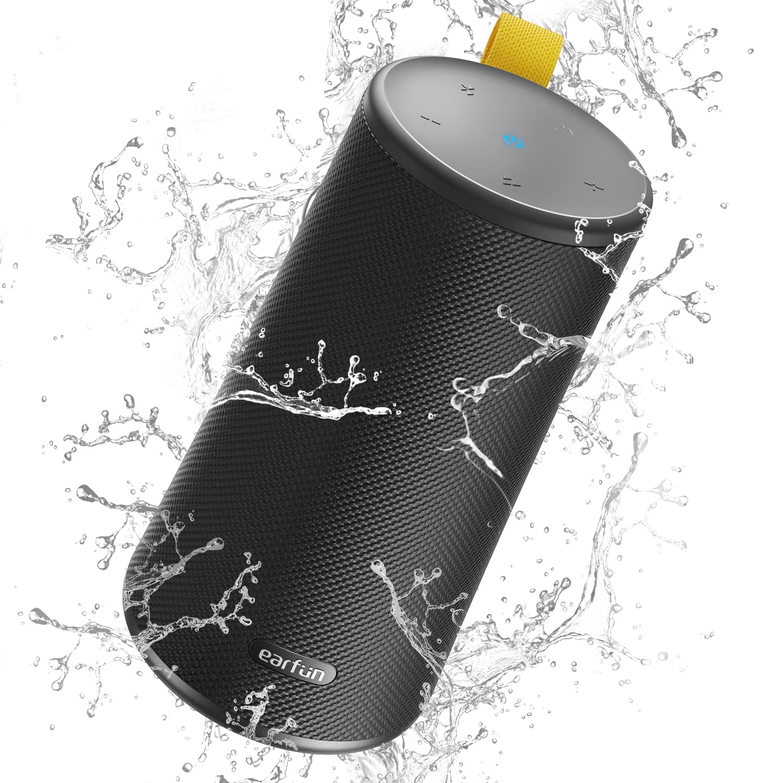 EarFun® UBOOM Bluetooth Speaker, [24W Stereo Sound] Boom Bass, 360° Surround Sound, Sweatshield™ IPX7 Waterproof, Indoor & Outdoor Modes, Dual Pairing, 24Hrs, Portable Wireless Speaker for iPhone etc