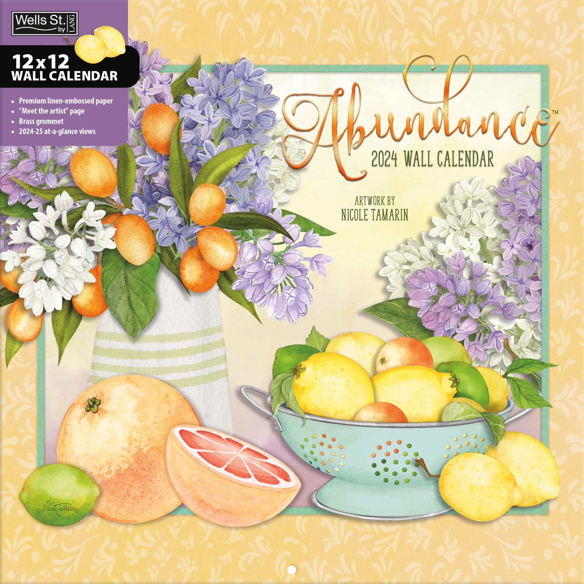 WSBL Abundance 2024 12X12 Wall Calendar (24997001741)