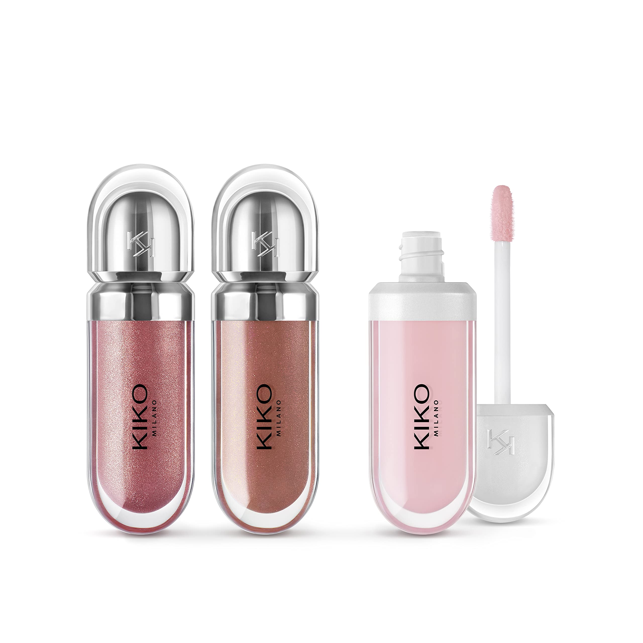 KIKO Milano Glossy Lip Set | 2 Lip Glosses And 1 Lip Cream