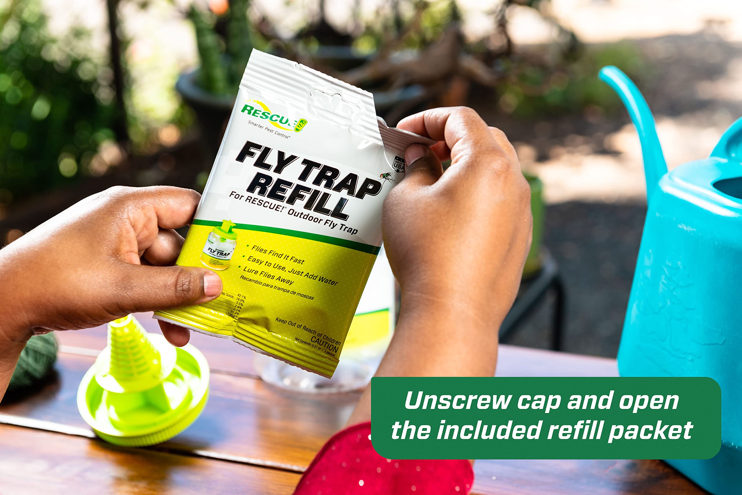 RESCUE! Outdoor Fly Trap - Reusable - 3 Traps