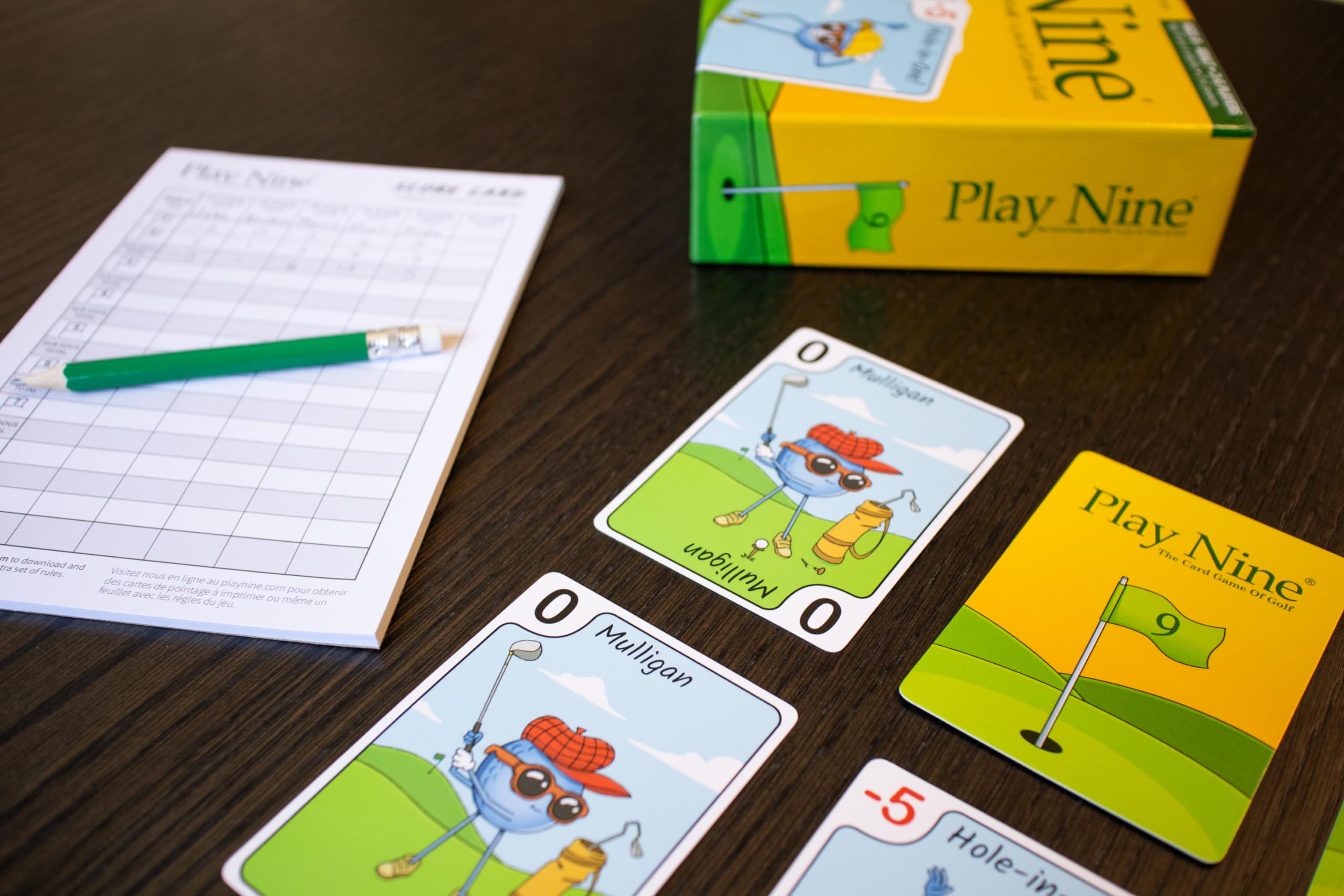 PLAY NINE - The Card Game for Families,Best Strategy Game For Couples, Fun Game Night Kids, Teens and Adults, The Perfect Golf Gift