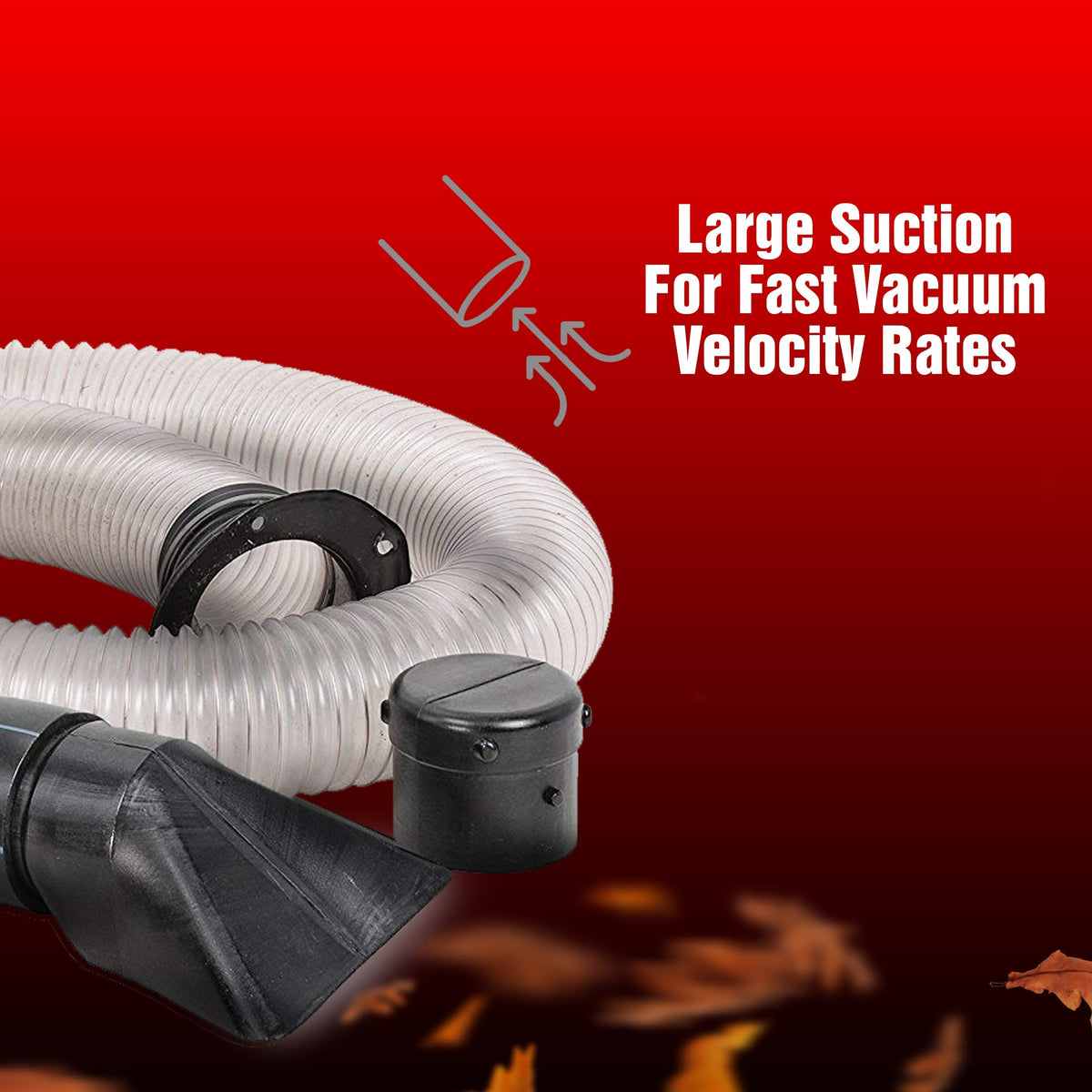 G Wood Chipper Shredder Mulcher Leaf Vacuum Kit 4 Inch x 10 Foot Heavy Duty Accessory for GreatCircle (B075SG6372), Landworks (B07JZH2FHW), SuperHandy (B07N137XQN) (Chipper NOT Included)