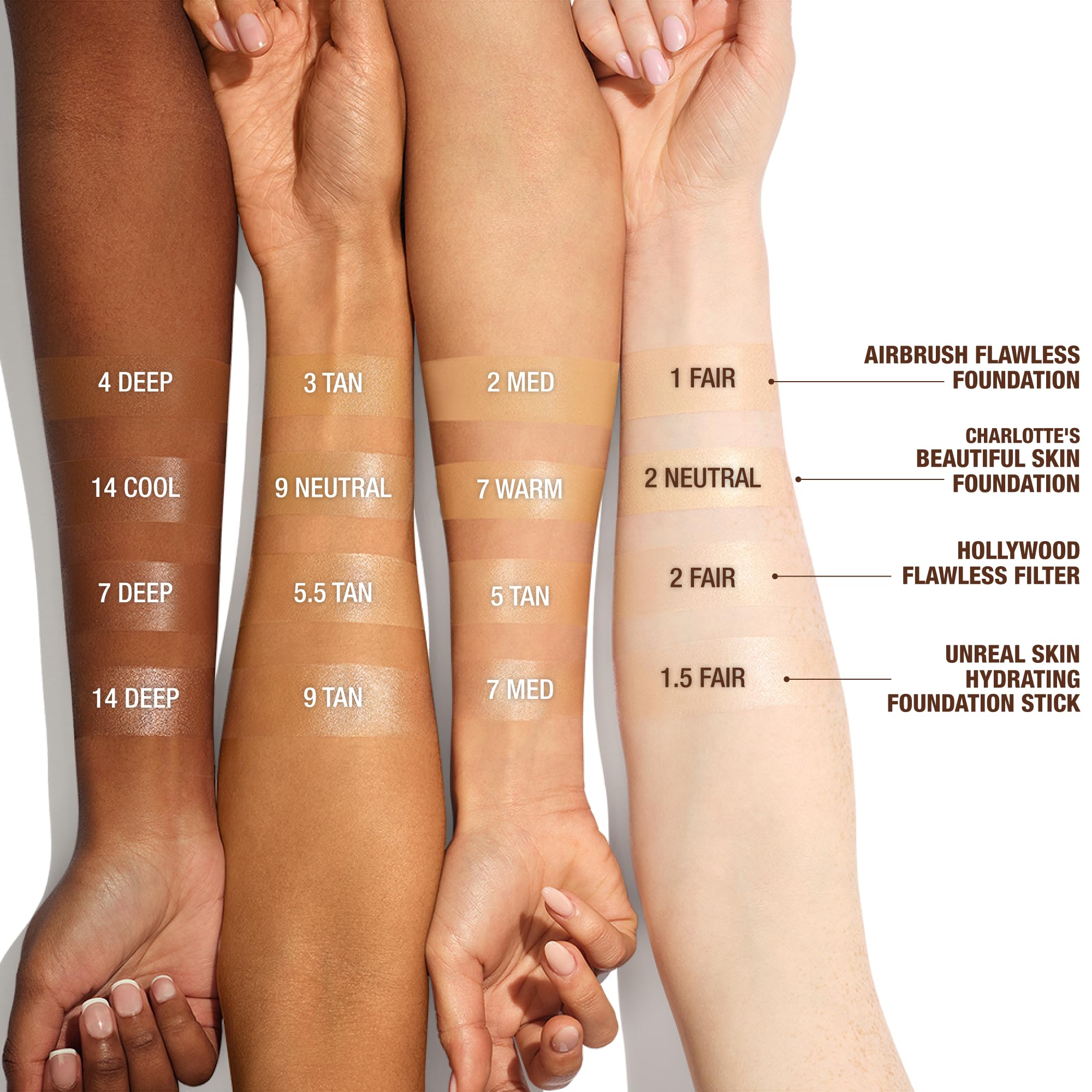 Charlotte Tilbury Unreal Skin Tint & Sheer Glow Hydrating Foundation Stick - Cream Foundation Makeup with Sheer-to-Light Coverage & a Buildable Formula - Blurring, Smoothing & Nourishing - 2 Fair