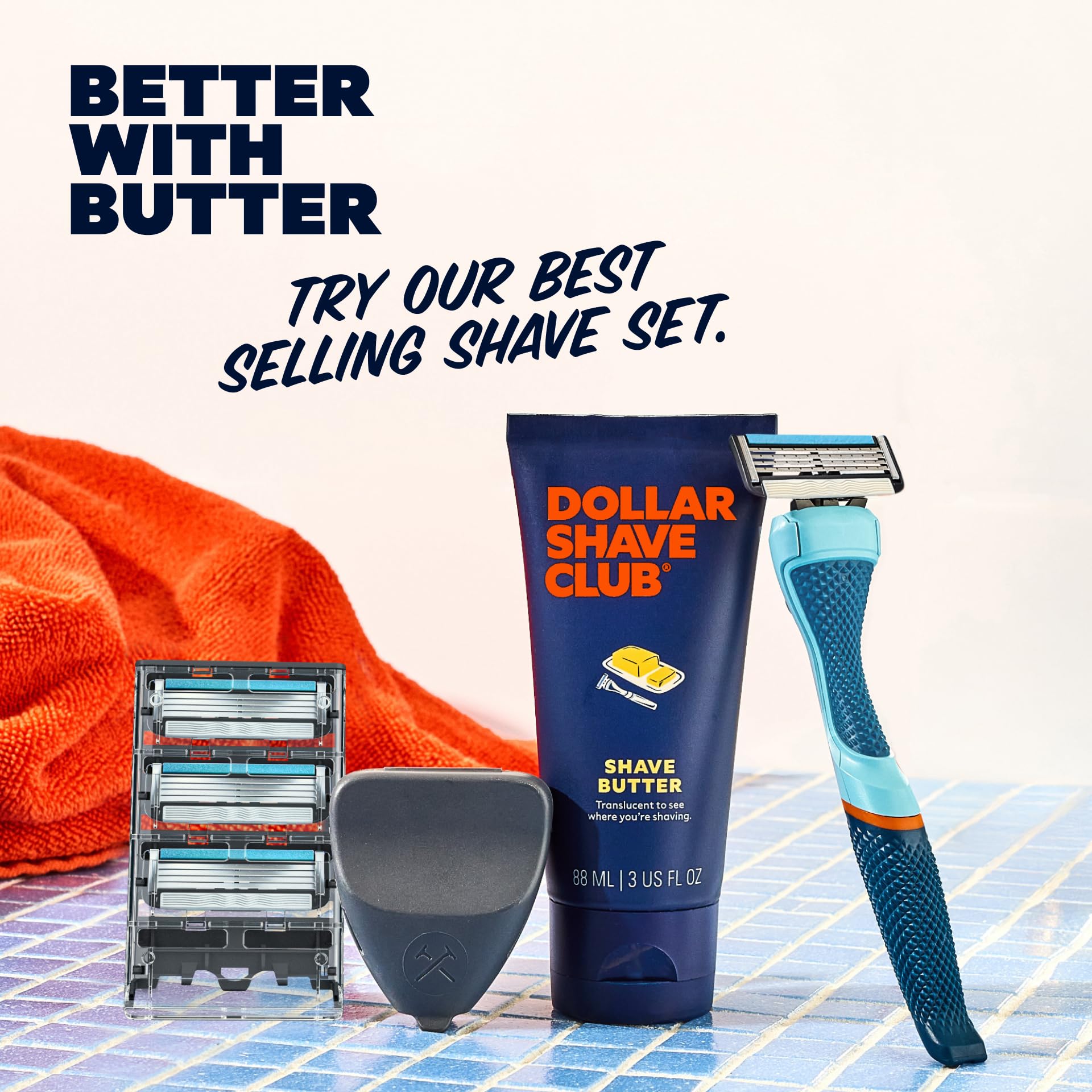 Dollar Shave Club | Prep Scrub 3 ounce (2 Pack) | Pre Shave Scrub to Prevent Ingrown Hairs