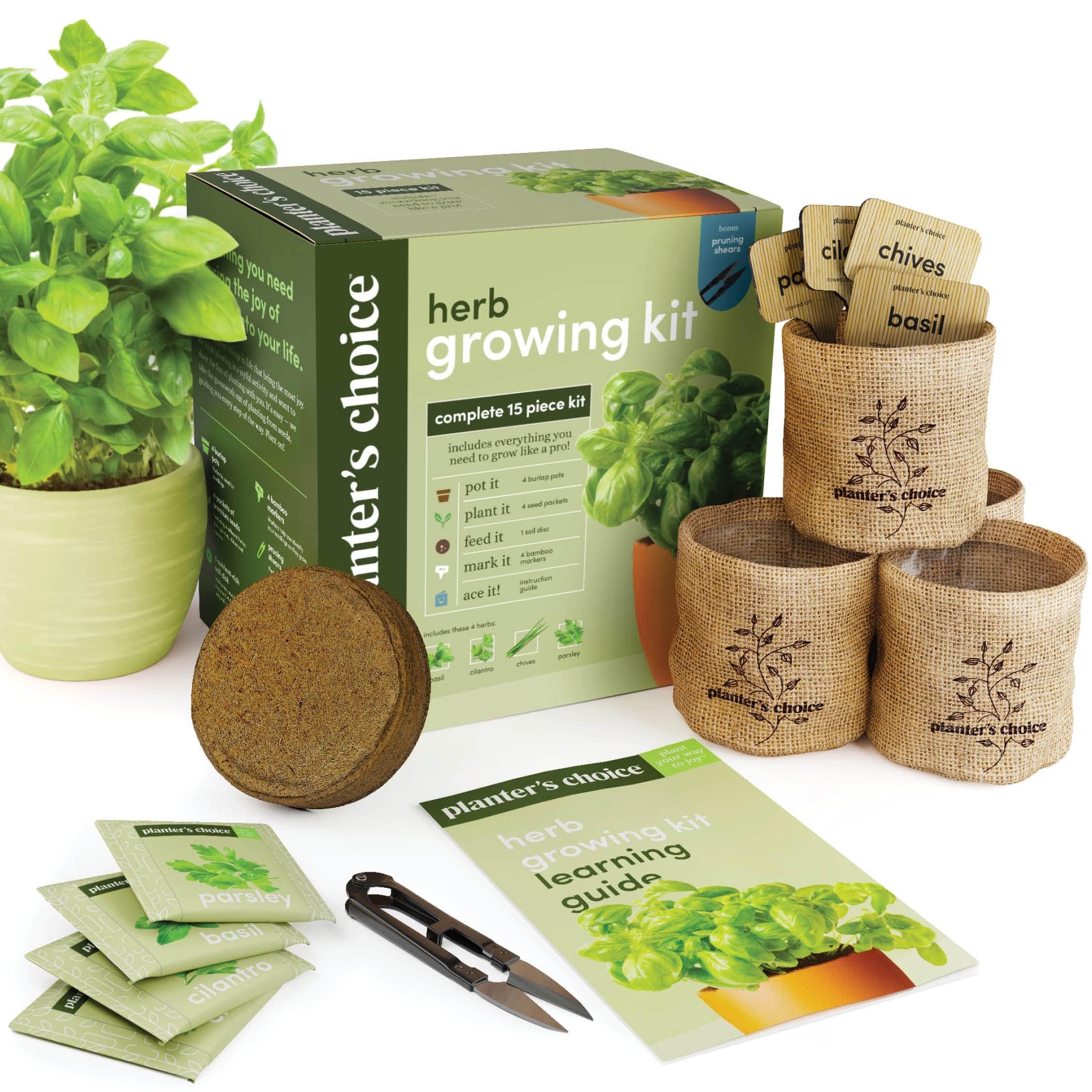 Indoor Herb Garden Starter Kit - Coolest Gifts for Women - Birthday for Her - House Warming Gift New Home for Plant Lovers - Womens, Wife, Mom Presents - Gardening Herbs Plants Live