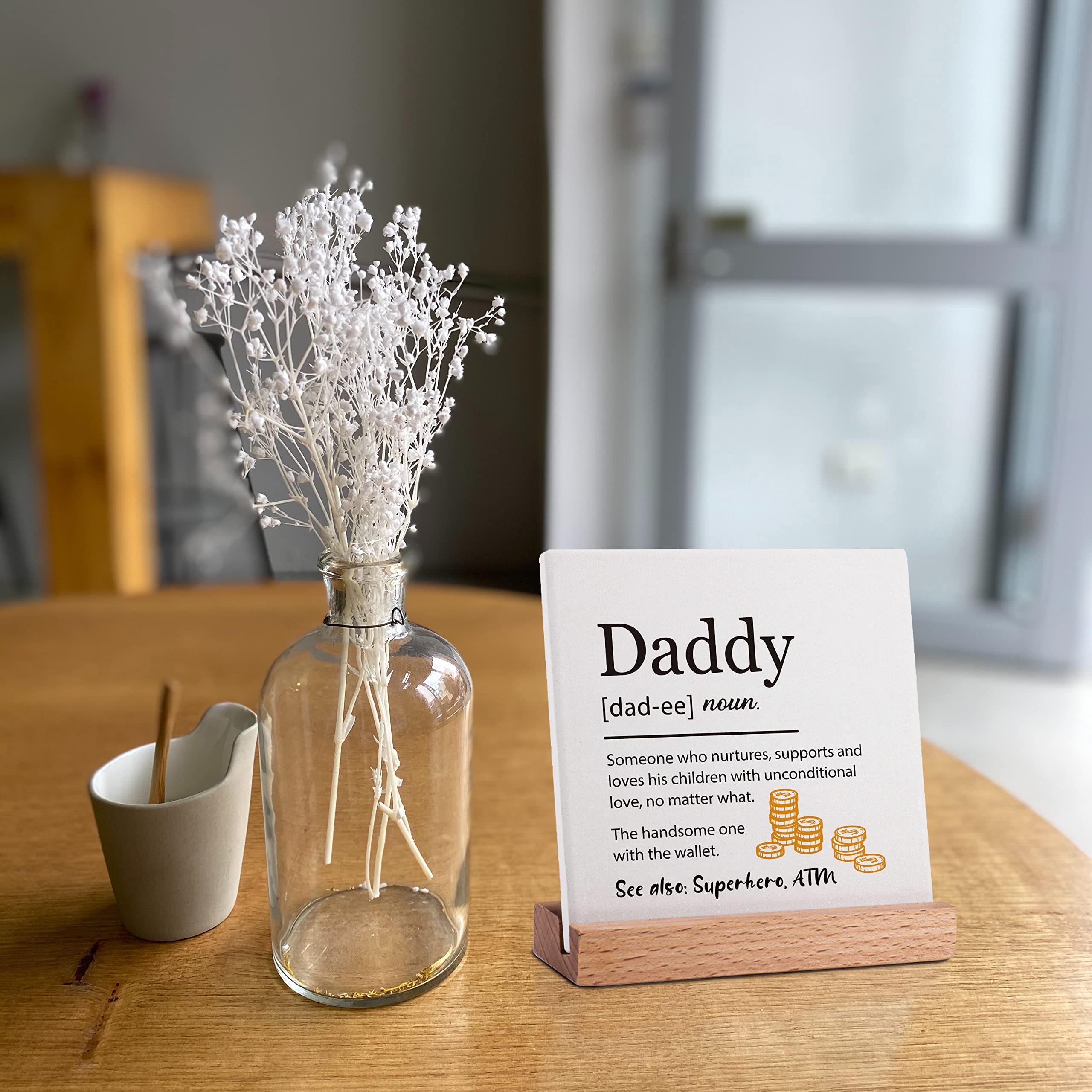 Daddy Funny Definition Gifts from Son Daughter, Father's Day Gifts, Best Dad Ever Gift Ideas, Dad Birthday Gifts for Men, Father's Day Gifts from Kids Wife