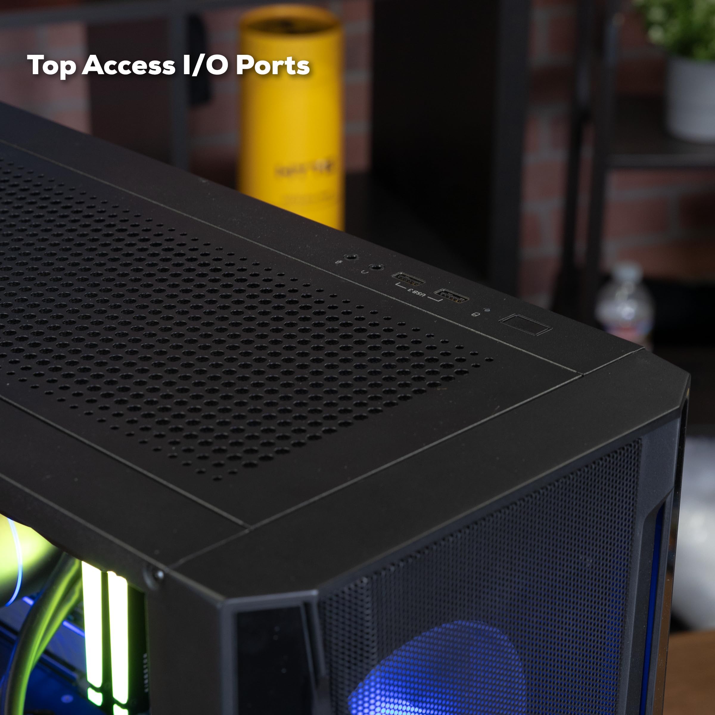 iBUYPOWER Trace Mesh Gaming PC Computer Desktop TMI7N46T01, Intel Core i7 14700F, NVIDIA GeForce RTX 4060 Ti 8GB, 32GB DDR5 5600 RGB, 1 TB NVMe SSD, WiFi Ready, Windows 11 Home