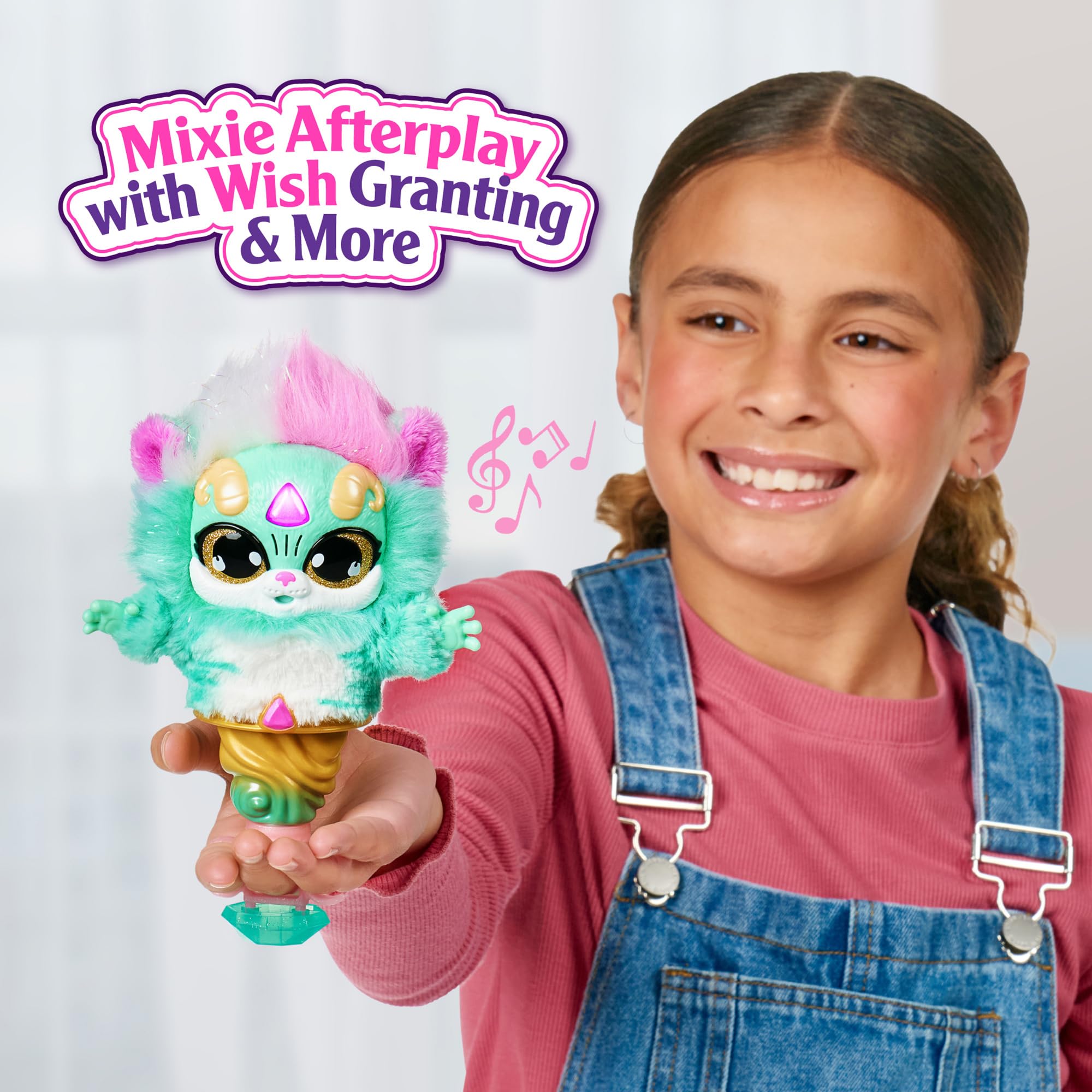 Magic Mixies Magic Genie Lamp with Interactive 8" Plush Toy and 60+ Sounds and Reactions. Reveal a Genie Mixie from The Real Misting Lamp. Gifts for Kids, Ages 5+ - Amazon Exclusive