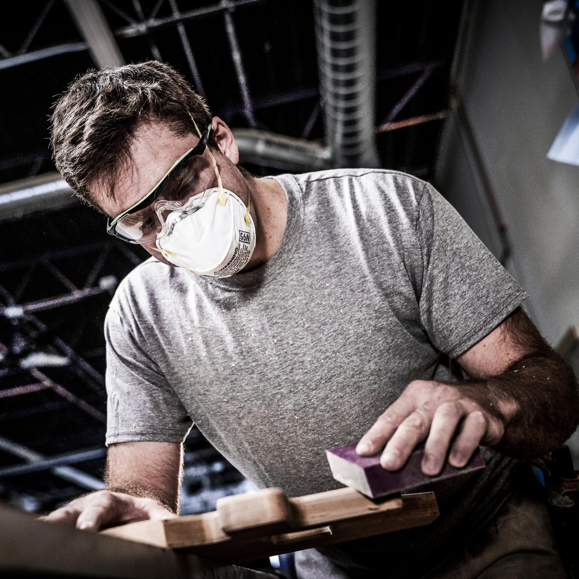 3M N95 Performance Respirator 8210, 2 Pack, Drywall Sanding, NIOSH-APPROVED N95, Advanced Filter Media For Easy Breathing, Cushioning Nose Foam, Adjustable Noseclip, Stretchable Straps (8210D2-DC)