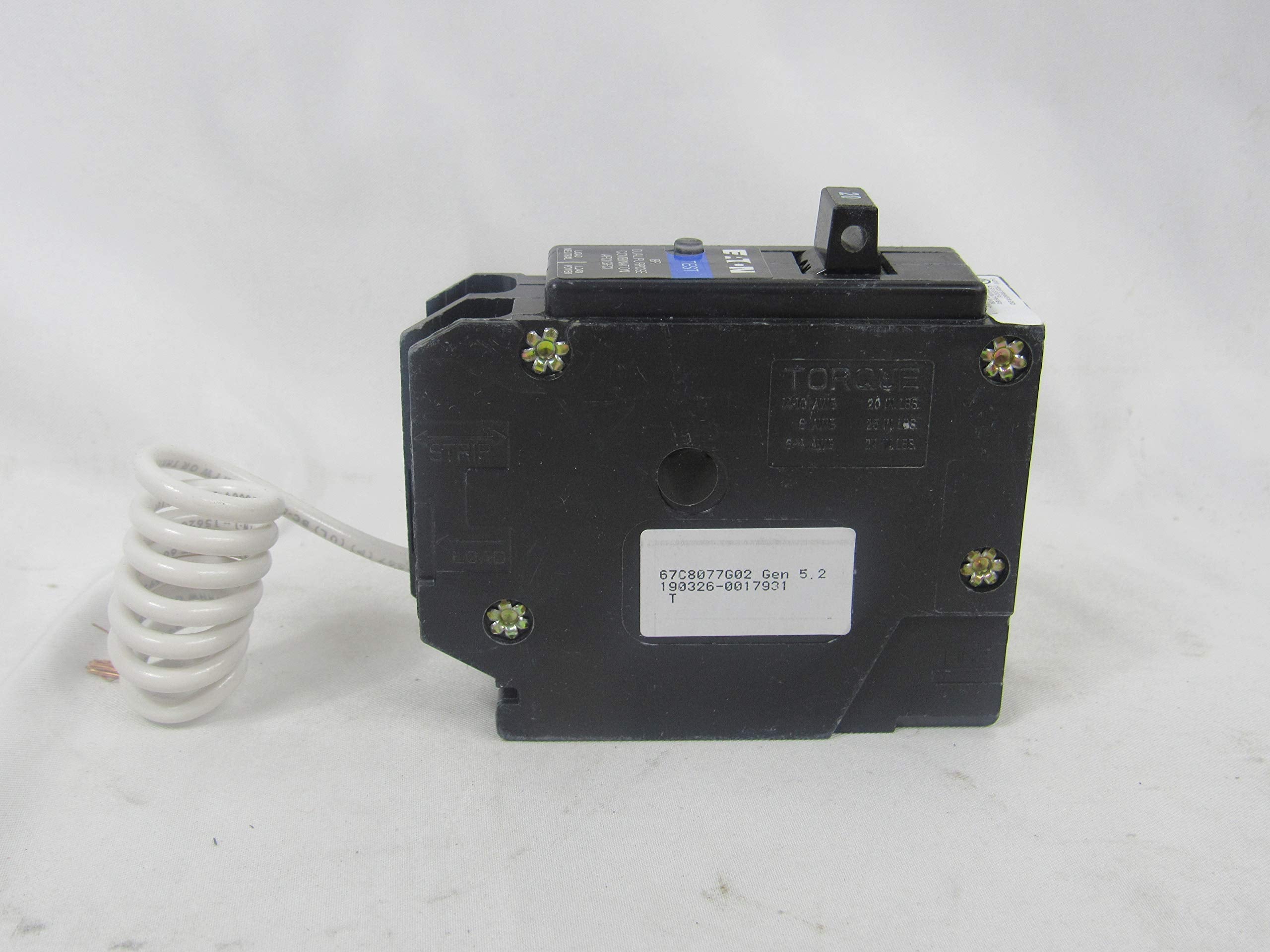 BRN120DF Breaker, 20A, 1P, 120/240V, 10 kAIC, Type BR AFCI/GFCI (Original version, 2-Pack)