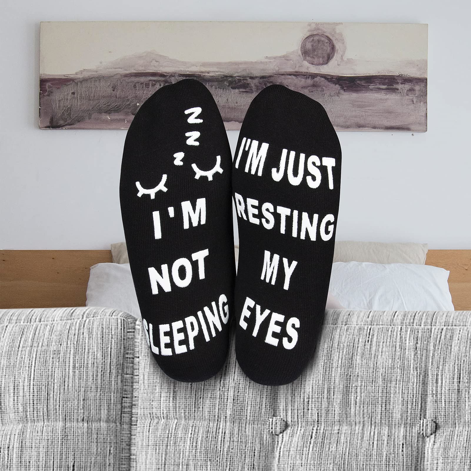 Christmas Socks Gifts For Him, Birthday Gifts For Mens Dad Socks Gifts Husband Grandpa Gifts, Funny Socks Im Not Sleeping