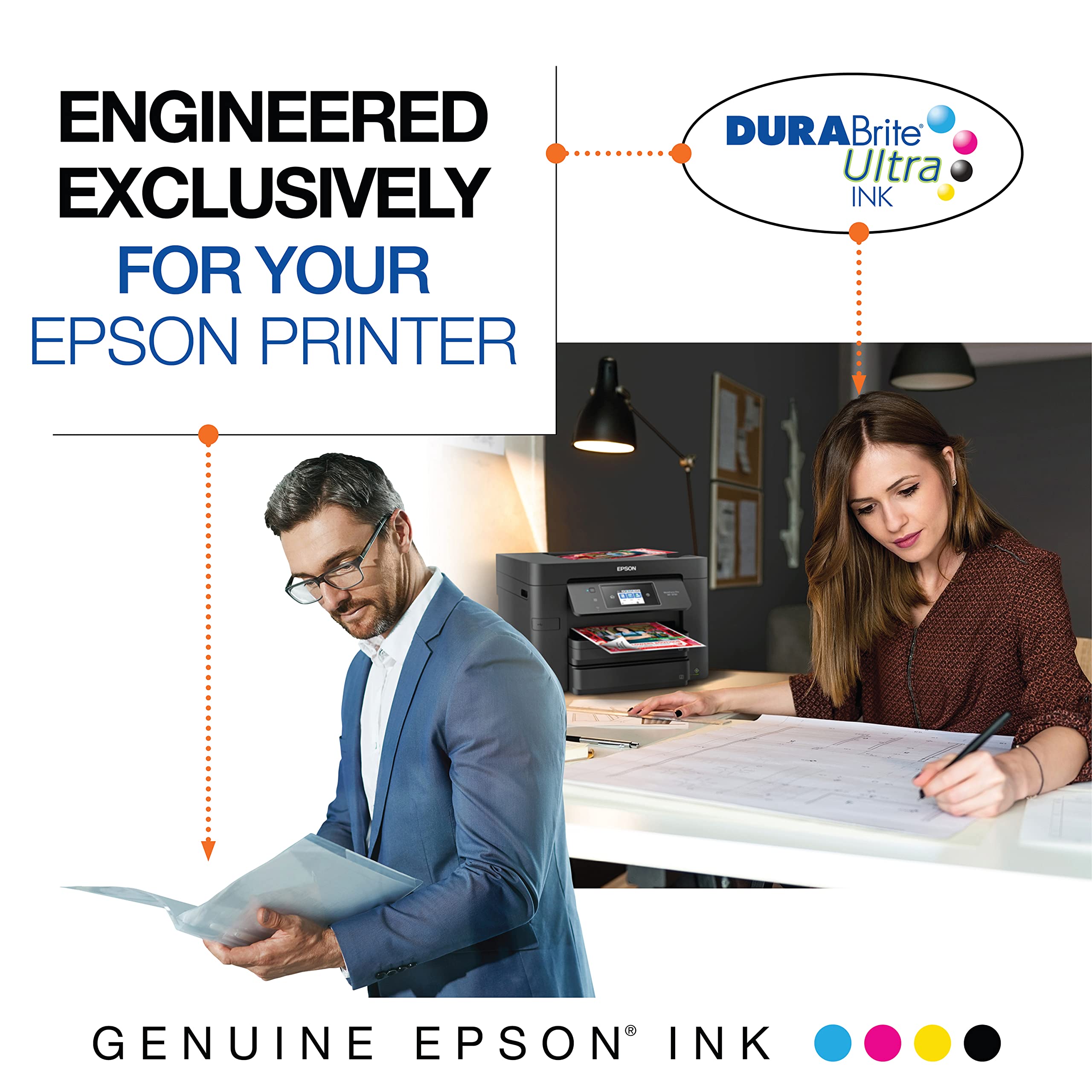 EPSON 802 DURABrite Ultra Ink Standard Capacity Magenta Cartridge (T802320-S) Works with WorkForce Pro WF-4720, WF-4730, WF-4734, WF-4740