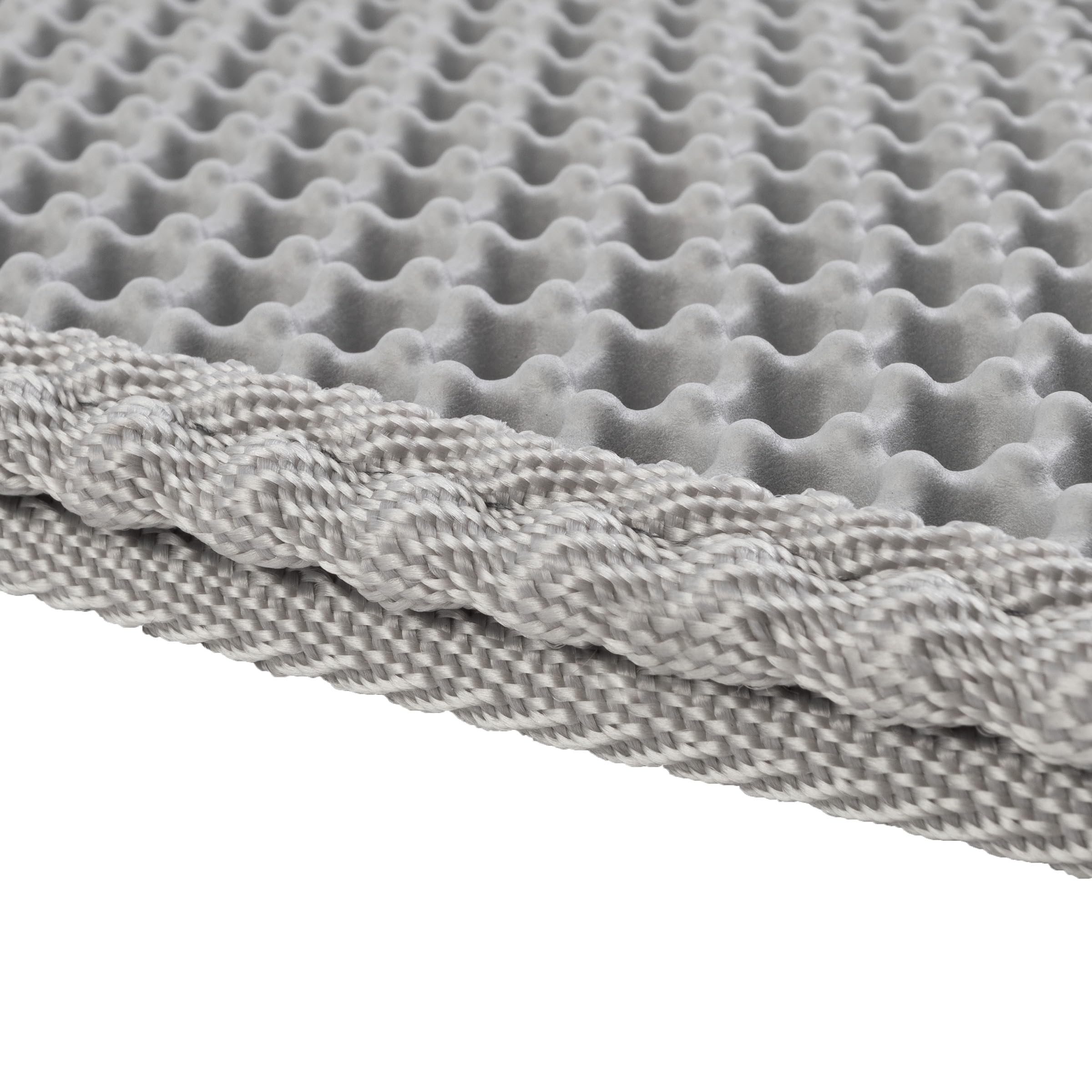 Cat Litter Mat - 24x15-Inch Waterproof Litter Box Mat with Dual-Layer Honeycomb Design for Trapping Litter - Slip-Resistant Cat Mat by PETMAKER (Gray)