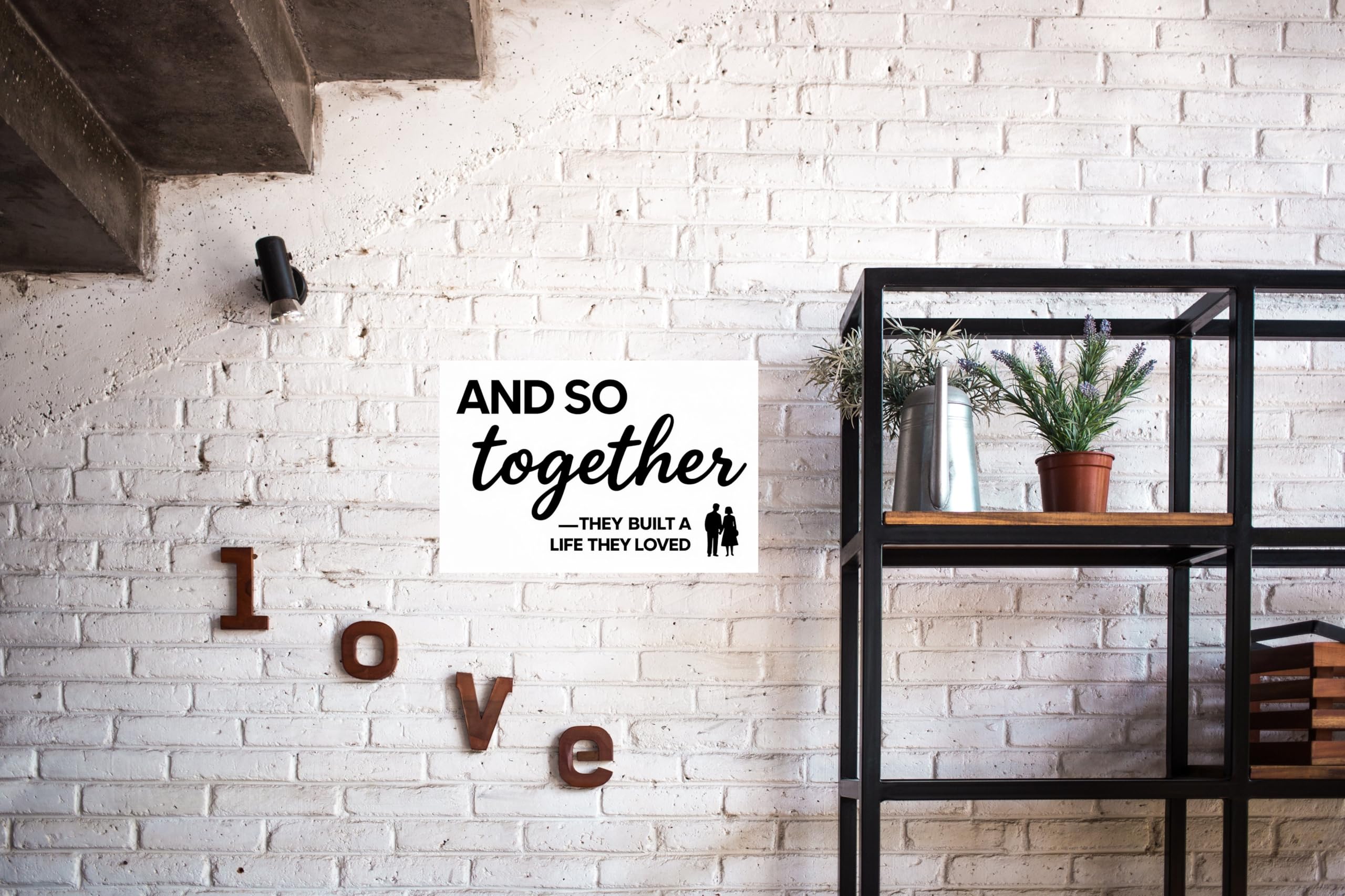 Carastora Healing Metal Tin Sign for Home, Rustic Farmhouse Tabletop Desk Decor, Inspirational Quote for Living Room Bedroom, Gift for Coffee Lovers and Family, 12x8 Inch