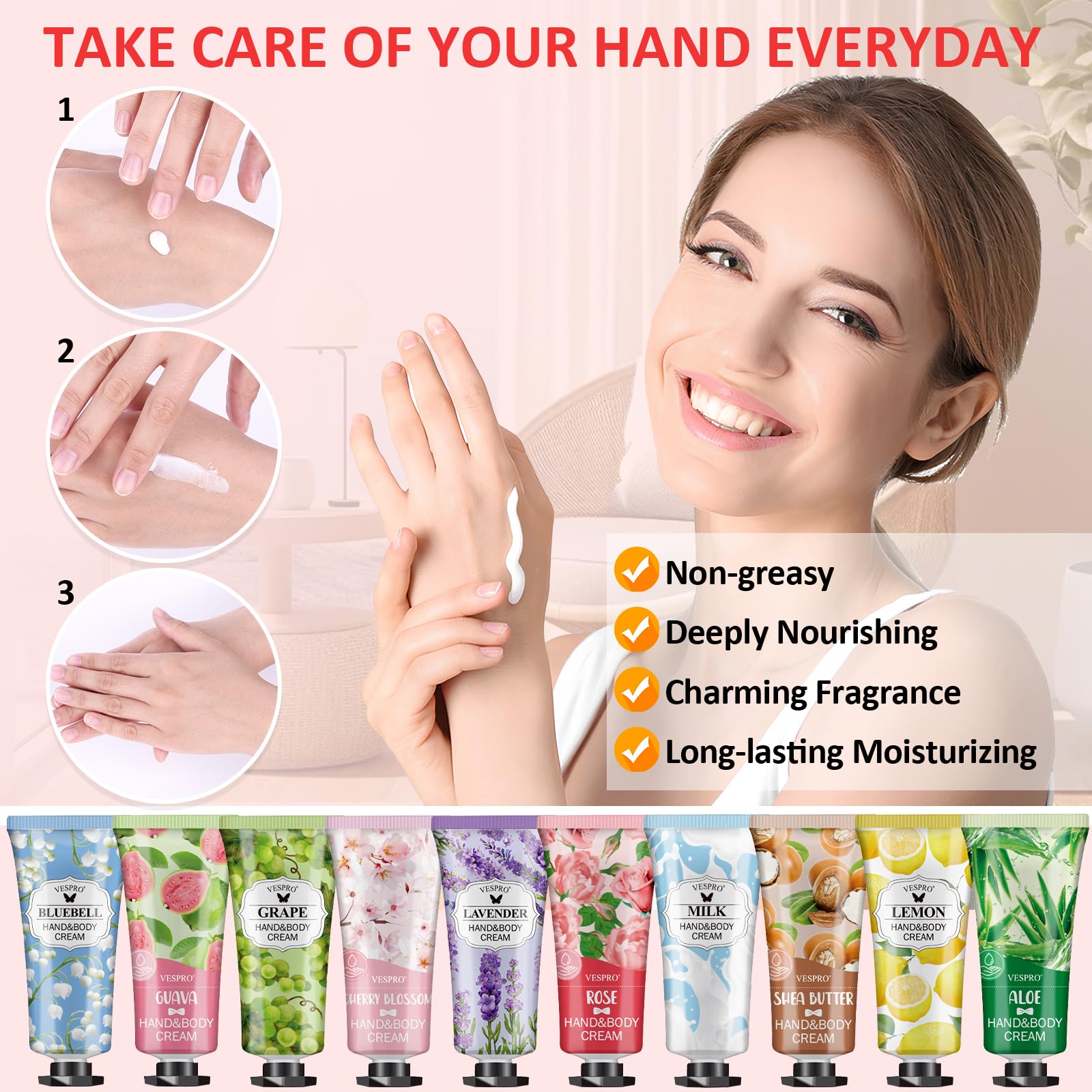 210 Pack Hand Cream Gifts Set For Women, Mothers Day Gifts for Mom, Hand Lotion Travel Size for Dry Cracked Hands, Hand Lotion Bulk for Teacher Appreciation Gifts and Wedding Welcome Bag Stuffers