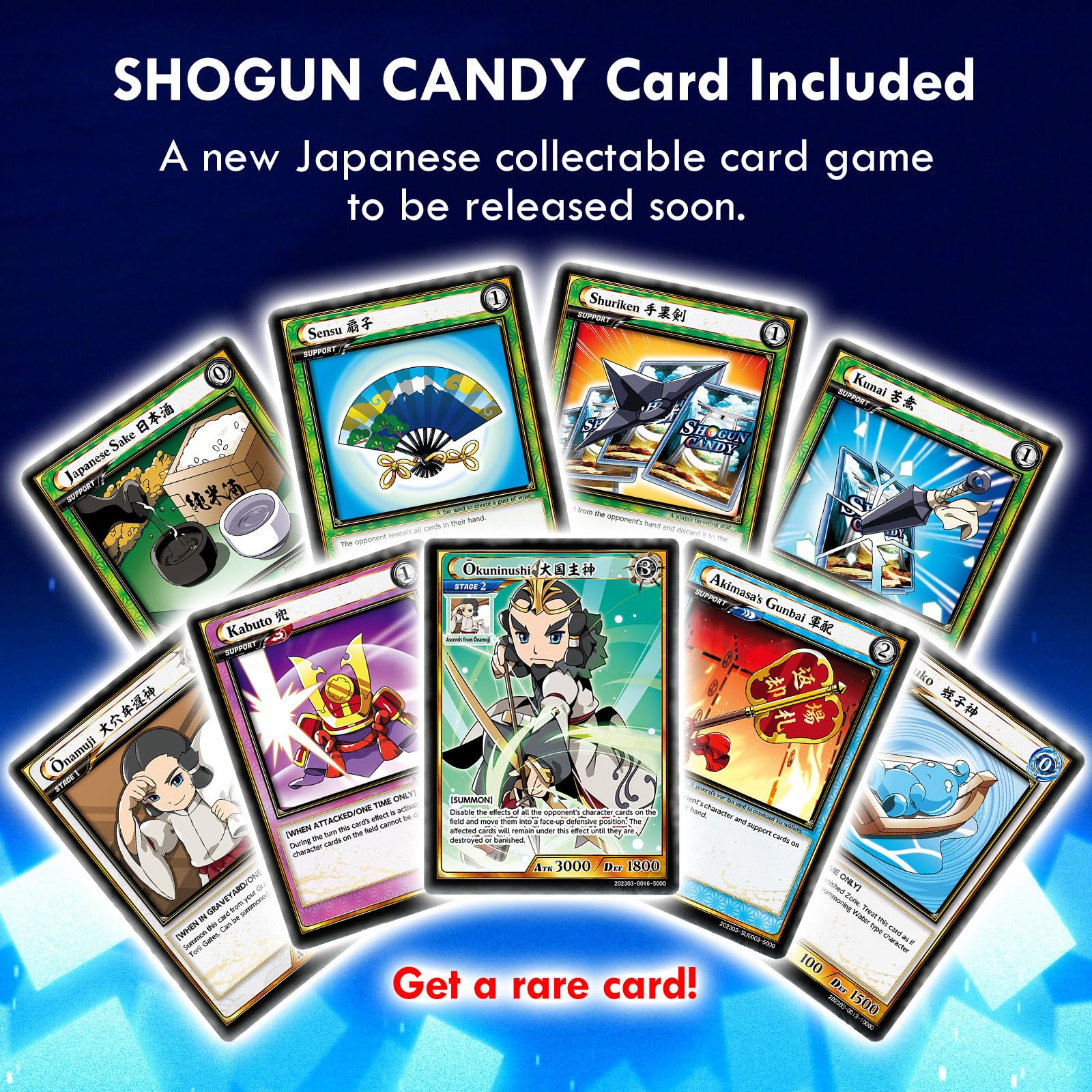 SHOGUN CANDY Box Japanese Snacks & Candy 30 Pieces Variety Dagashi Assortment
