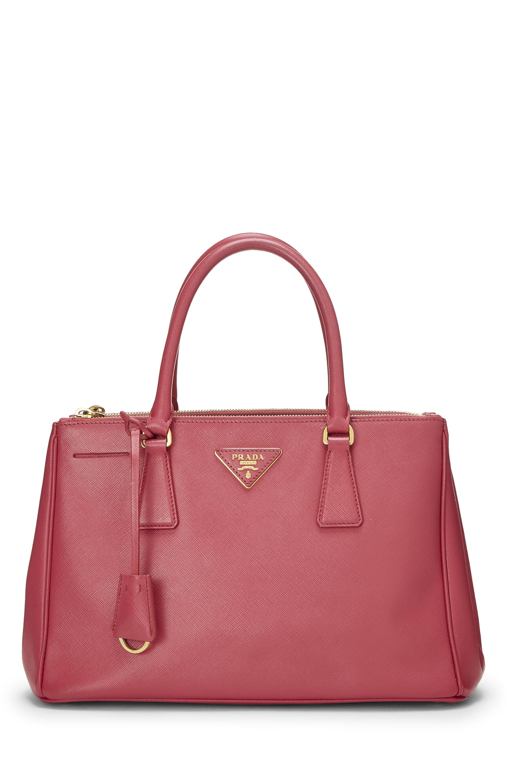 Prada, Pre-Loved Pink Saffiano Executive Tote Medium, Pink