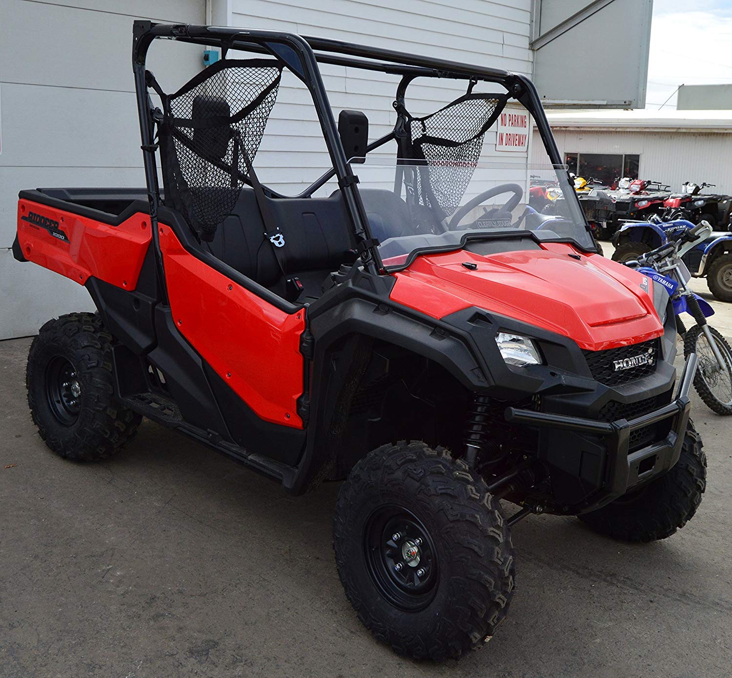 Honda Pioneer 1000 / 1000-5 Half Windshield by Clearly Tough | SCRATCH RESISTANT | Easy on and off | Premium Lexan MR10 poly w/ Hard Coat | Proudly Made in America!