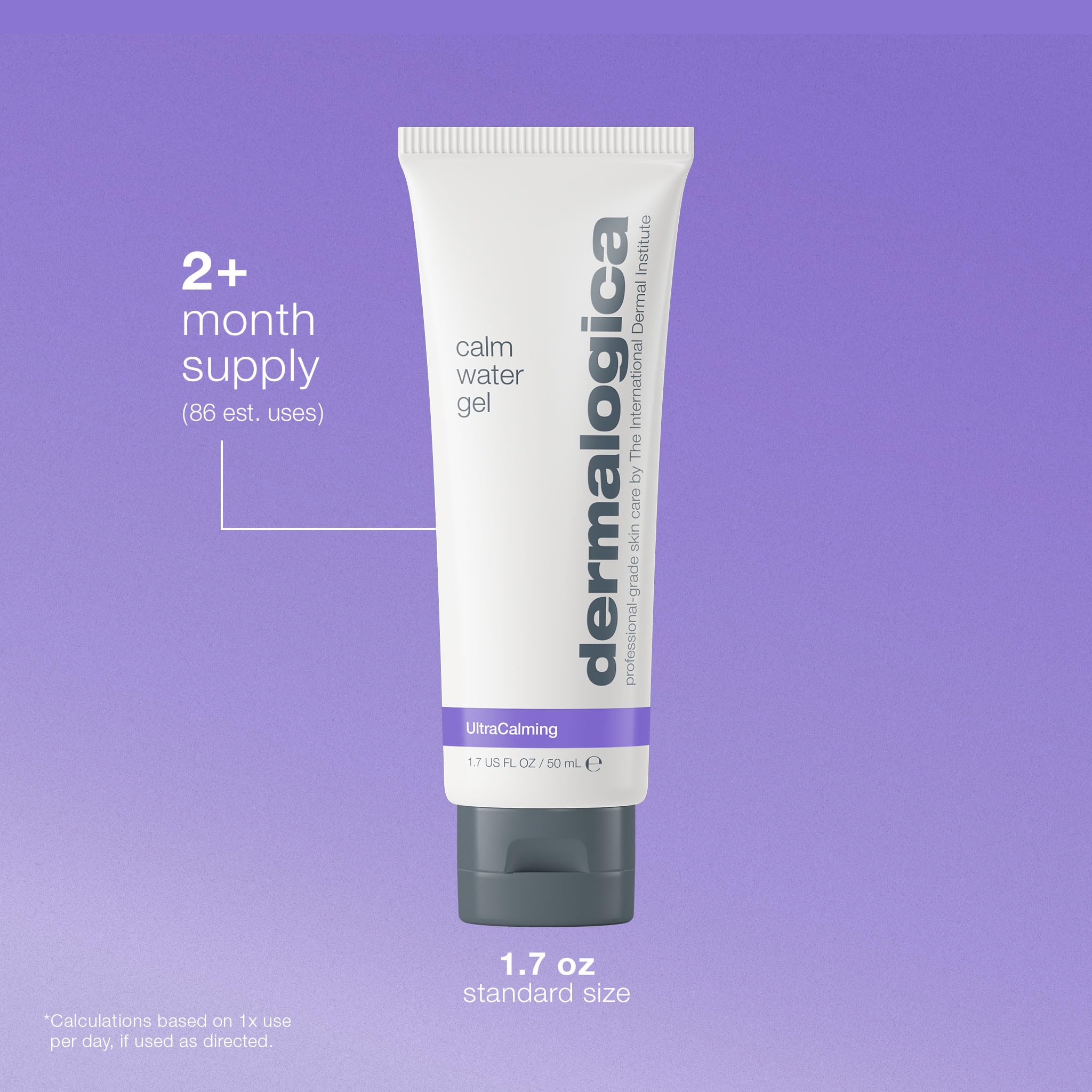 Dermalogica Calm Water Gel, Weightless Face Moisturizer for Sensitive Skin - Help Support Healthy Moisture Balance with Lavender Essential Oil, 1.7 Fl Oz