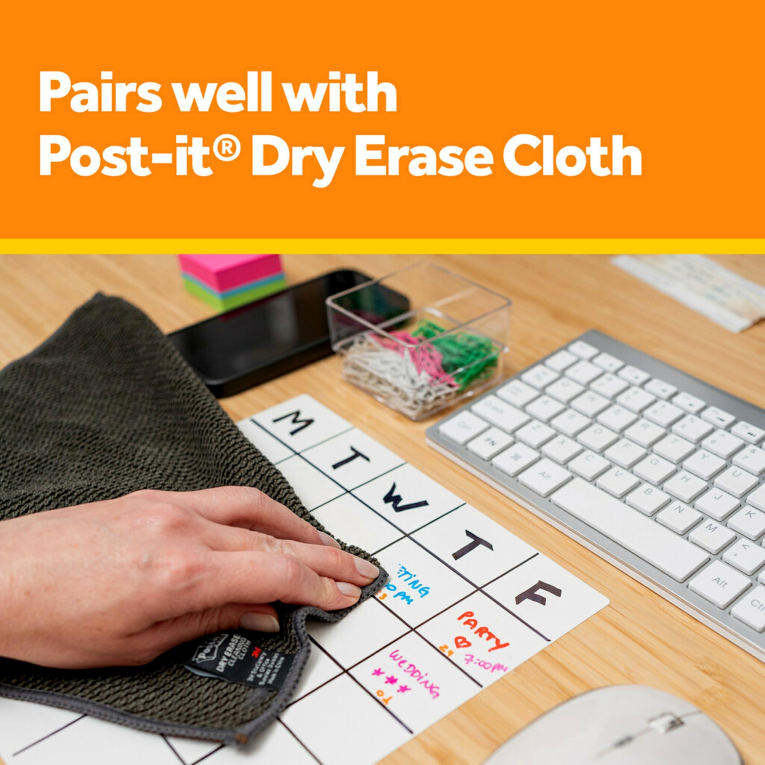 Post-it Dry Erase Accessory Tray, Black (DEFTRAY)