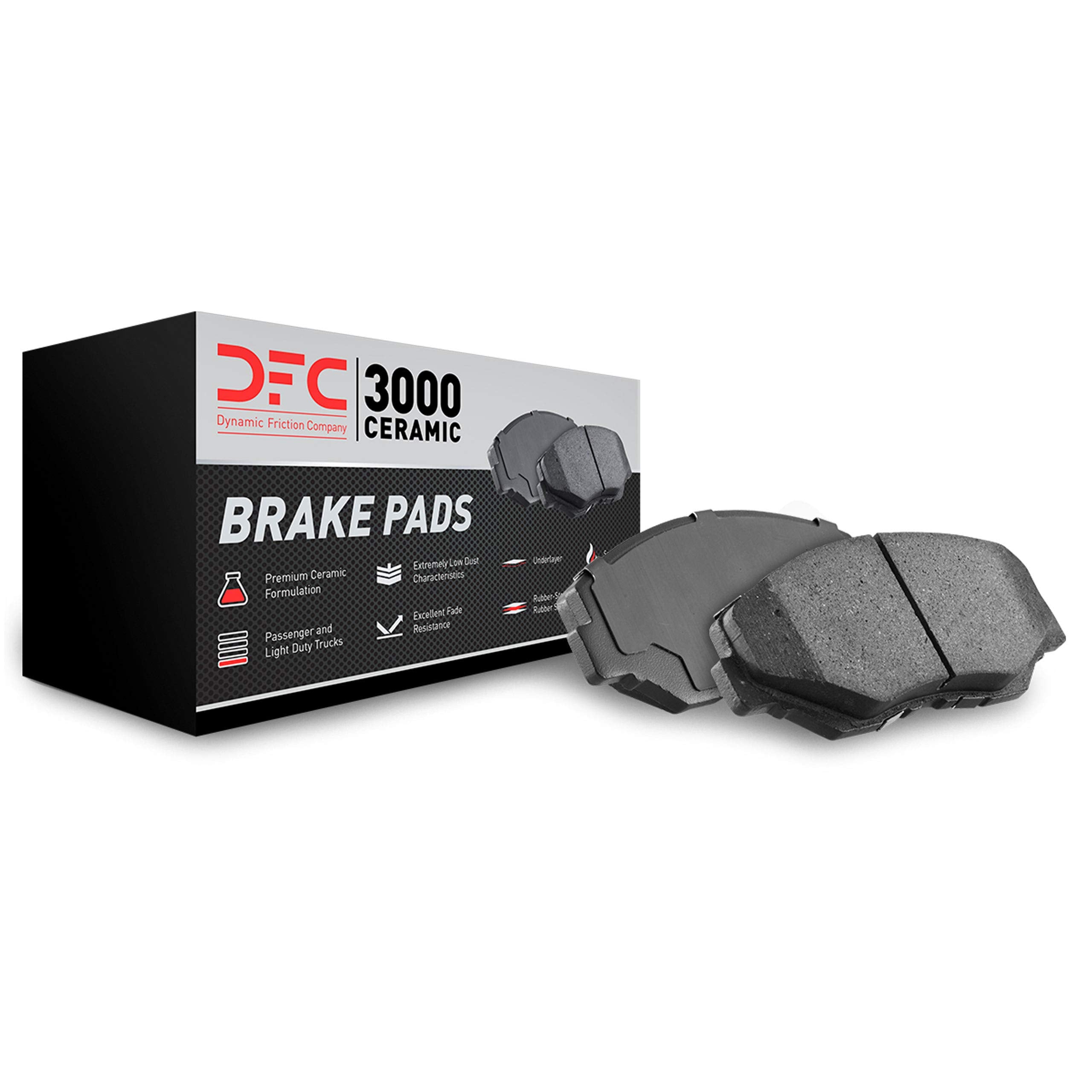 Dynamic Friction Company 3000 Ceramic Brake Pads 1310-1498-00-Rear Set