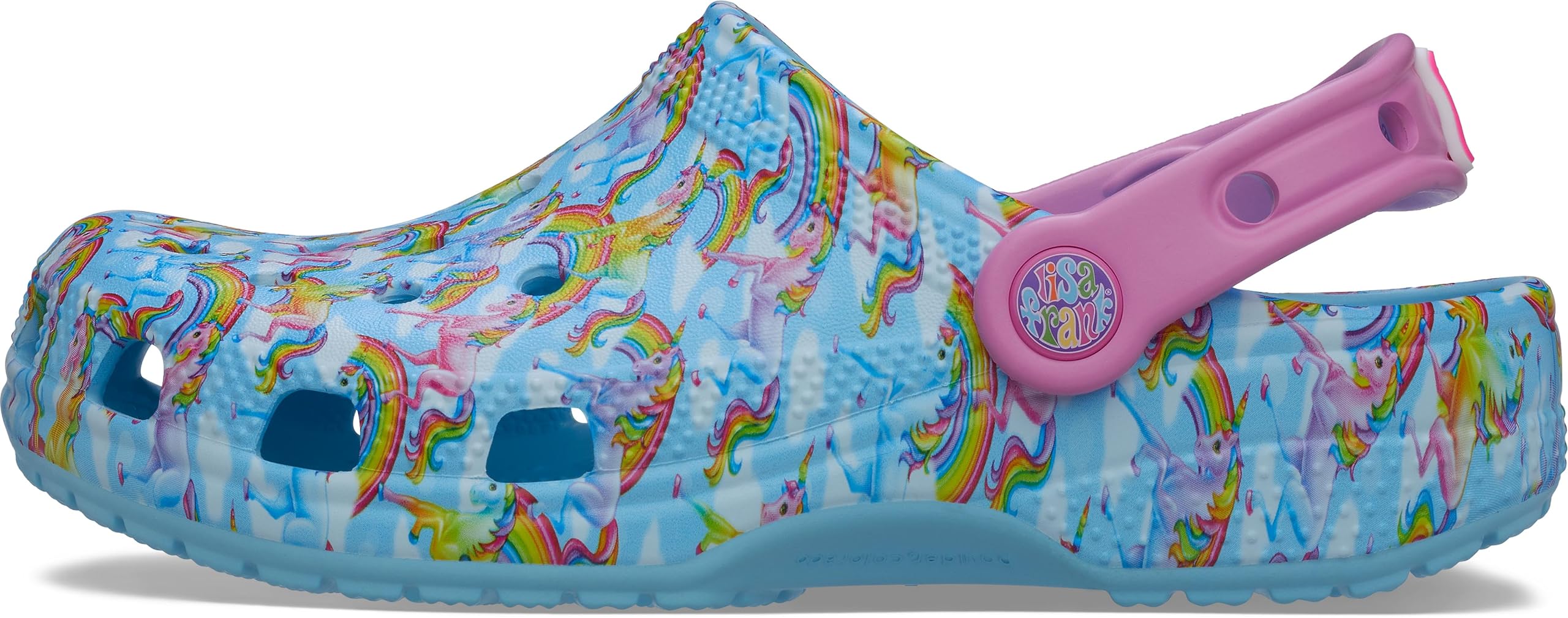 Crocs Classic Lisa Frank Clogs, Kids and Toddler Shoes, Arctic, 1 US Unisex Little