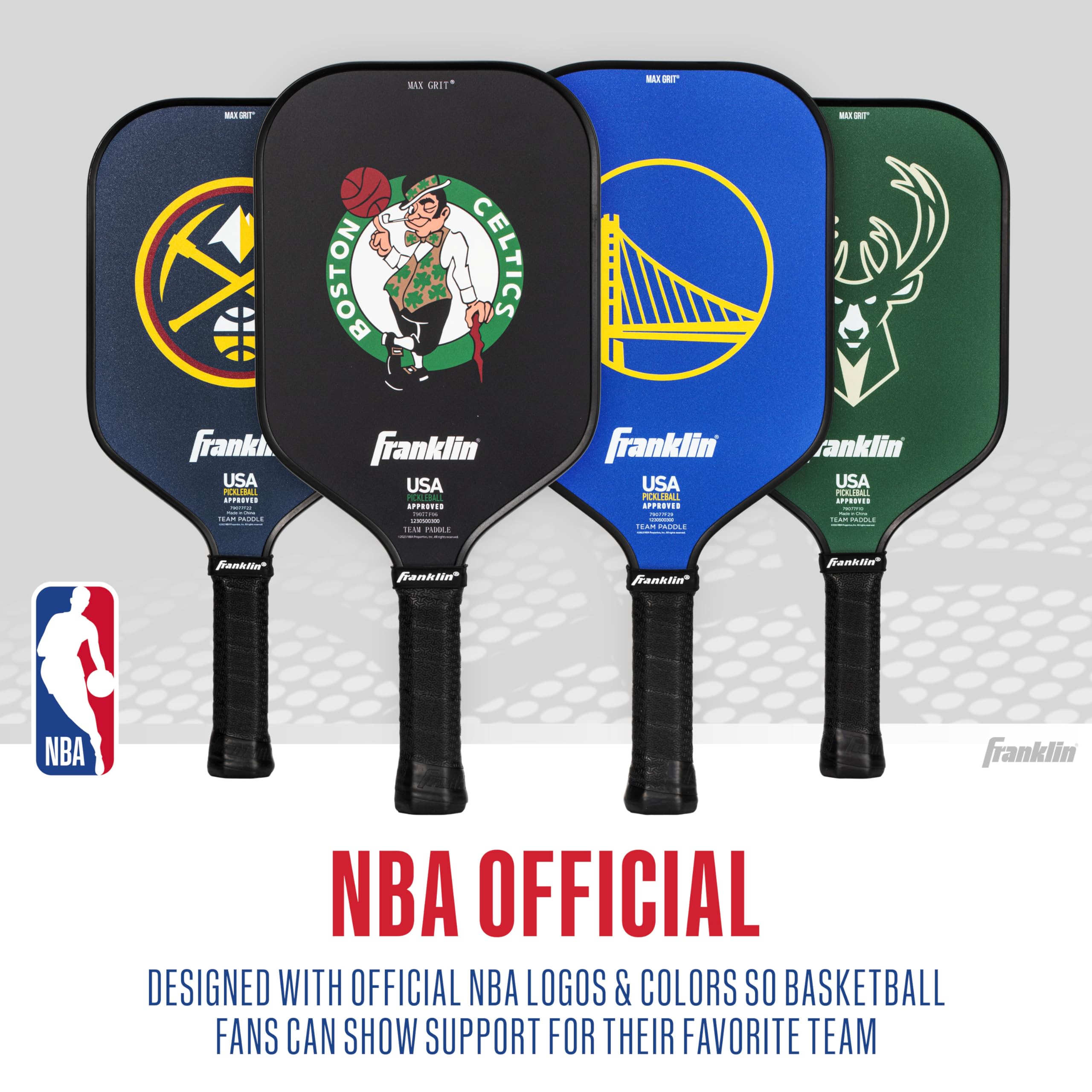 Franklin Sports NBA Dallas Mavericks Pickleball Paddle - Official NBA Team Pickleball Paddles - USAP (USAPA) Approved Premium Quality Pickleball Paddles - Authentic Team Logos + Colors