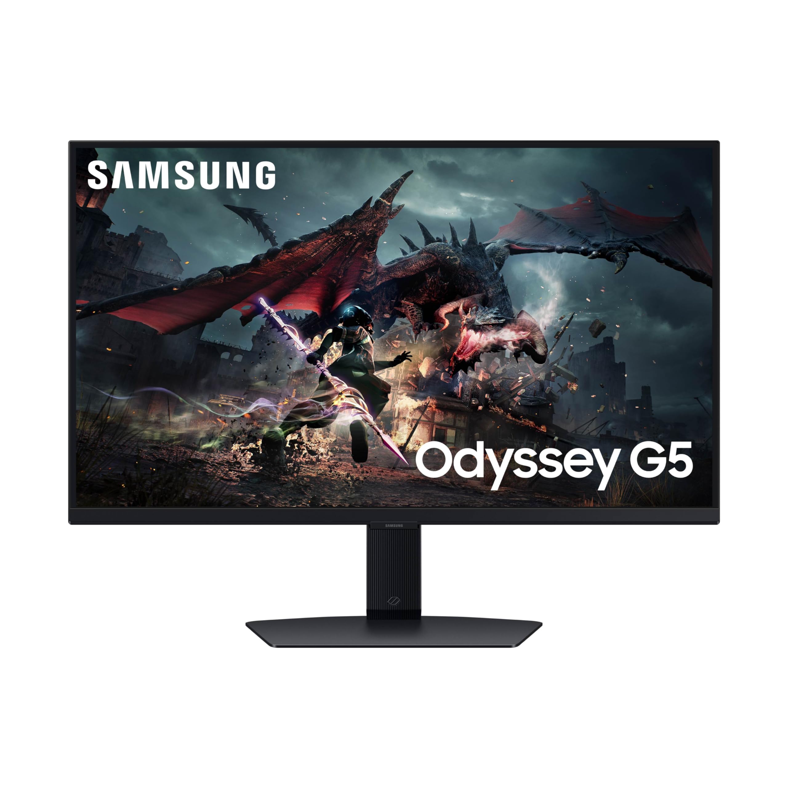 SAMSUNG 27-Inch Odyssey G50D Series QHD Fast IPS Gaming Monitor, 1ms, VESA DisplayHDR 400, 180Hz, AMD FreeSync, Adjustable Stand, Eye Saver Mode, LS27DG500ENXZA, 2024