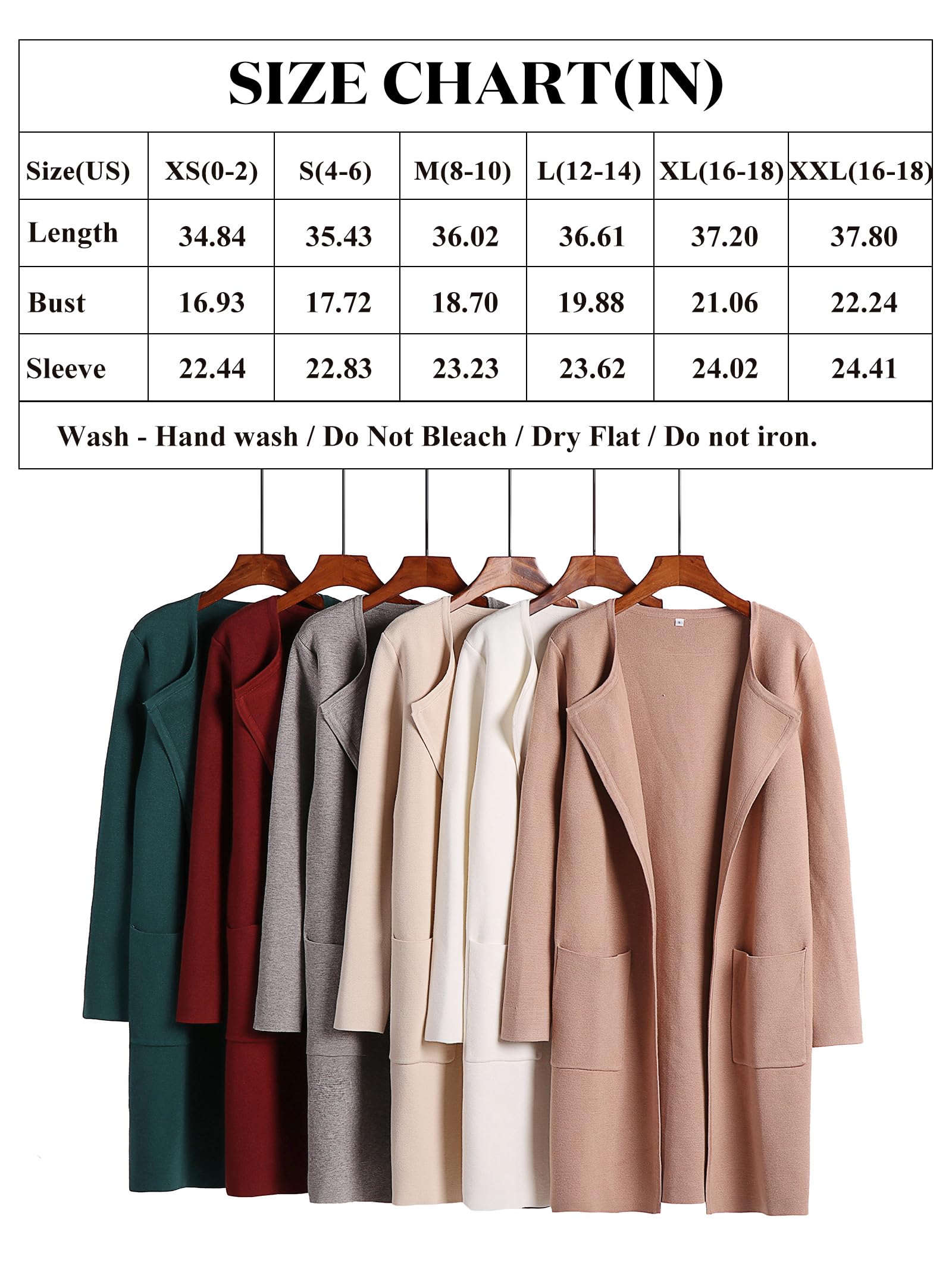 ANRABESS Women's Open Front Knit Lightweight Cardigan Casual Long Coatigan Sweater Lady Jacket Coat 2024 Fall Outerwear Caramel Medium