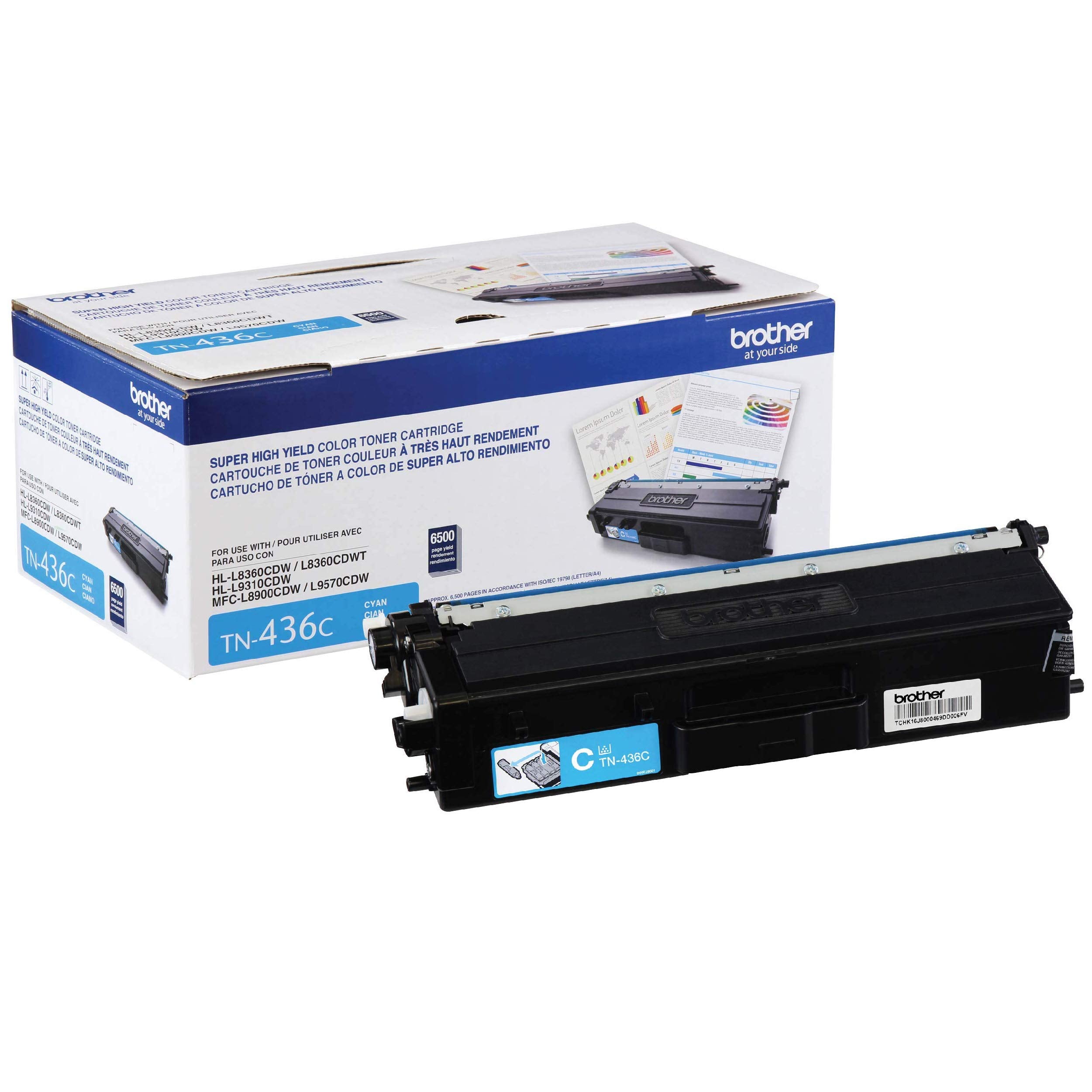 Brother TN-436 Super High Yield Toner Cartridge Set Colors Only (6,500 Yield)