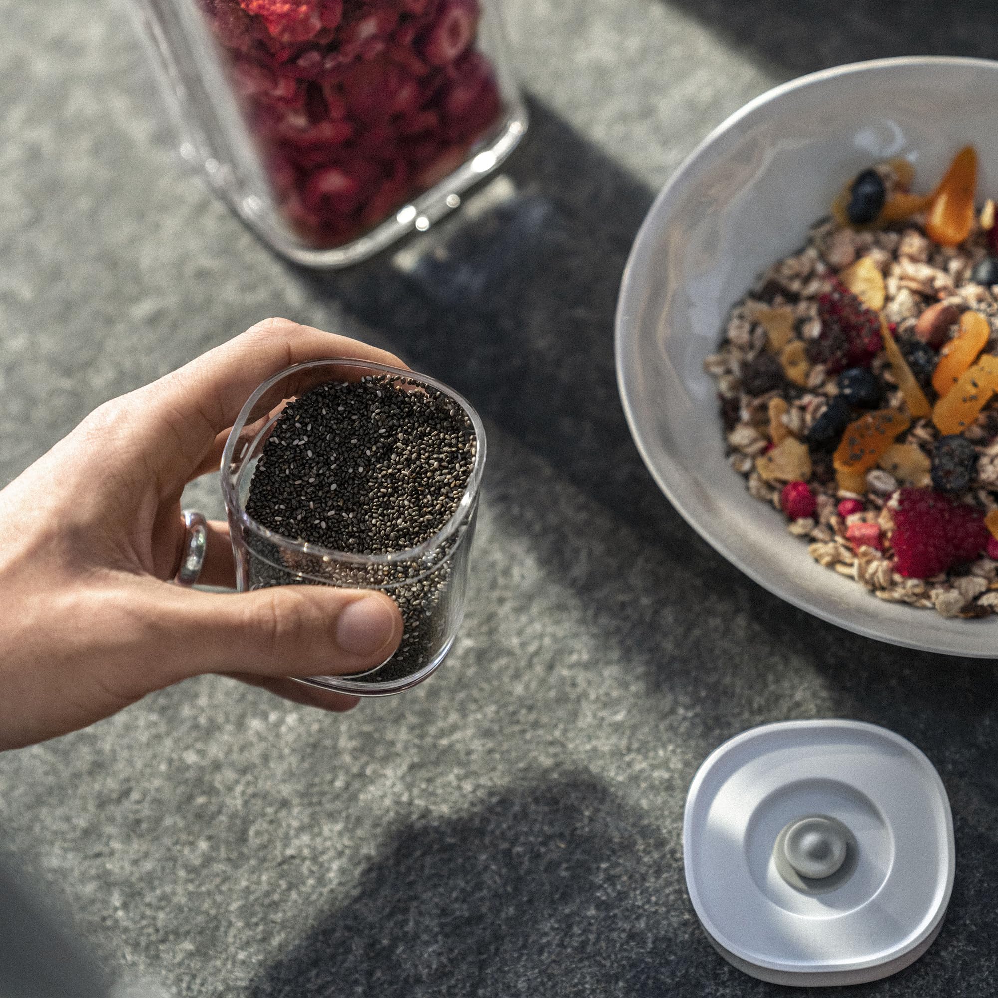 ZWILLING Fresh & Save Cube 3-pc Spice Set, Plastic, Airtight Dry Food Storage Container