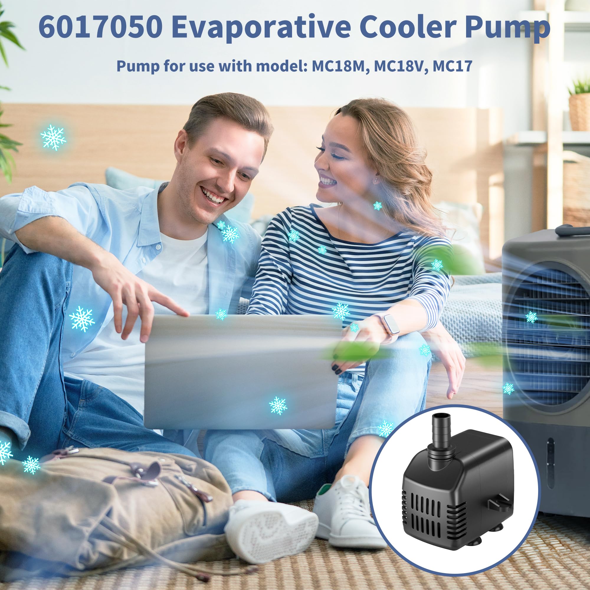 MC18M Pump Evaporative Cooler Pump Fit for Models: MC18M, MC18V