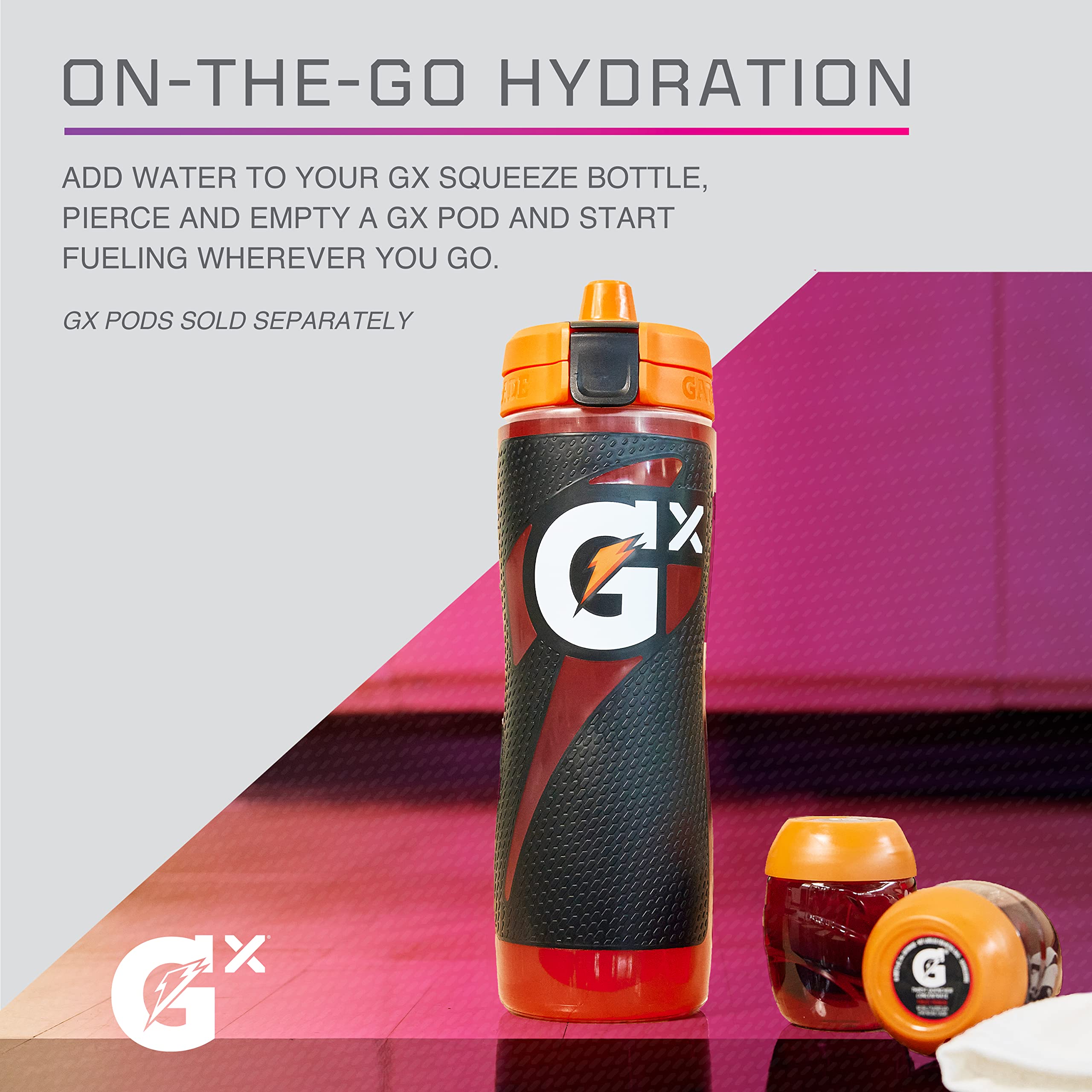 Gatorade Gx Bottle , Black, 30oz