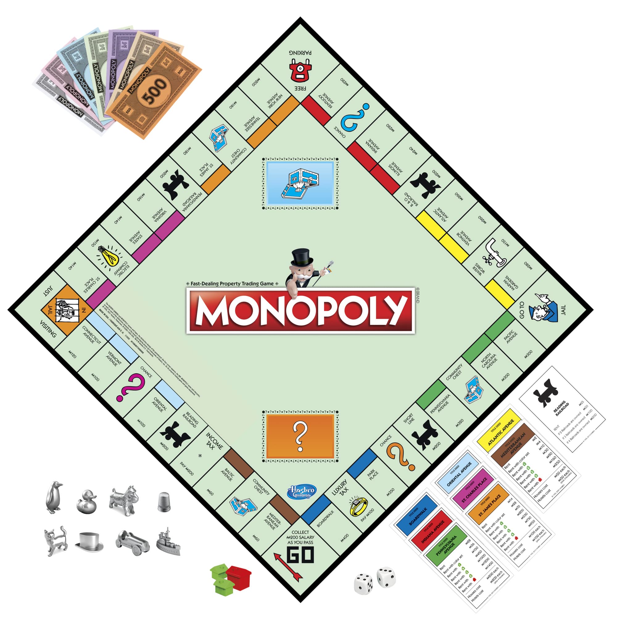 Monopoly Game, Family Board Games for 2 to 6 Players & Kids Ages 8 and Up, Includes 8 Tokens (Token Vote Edition)