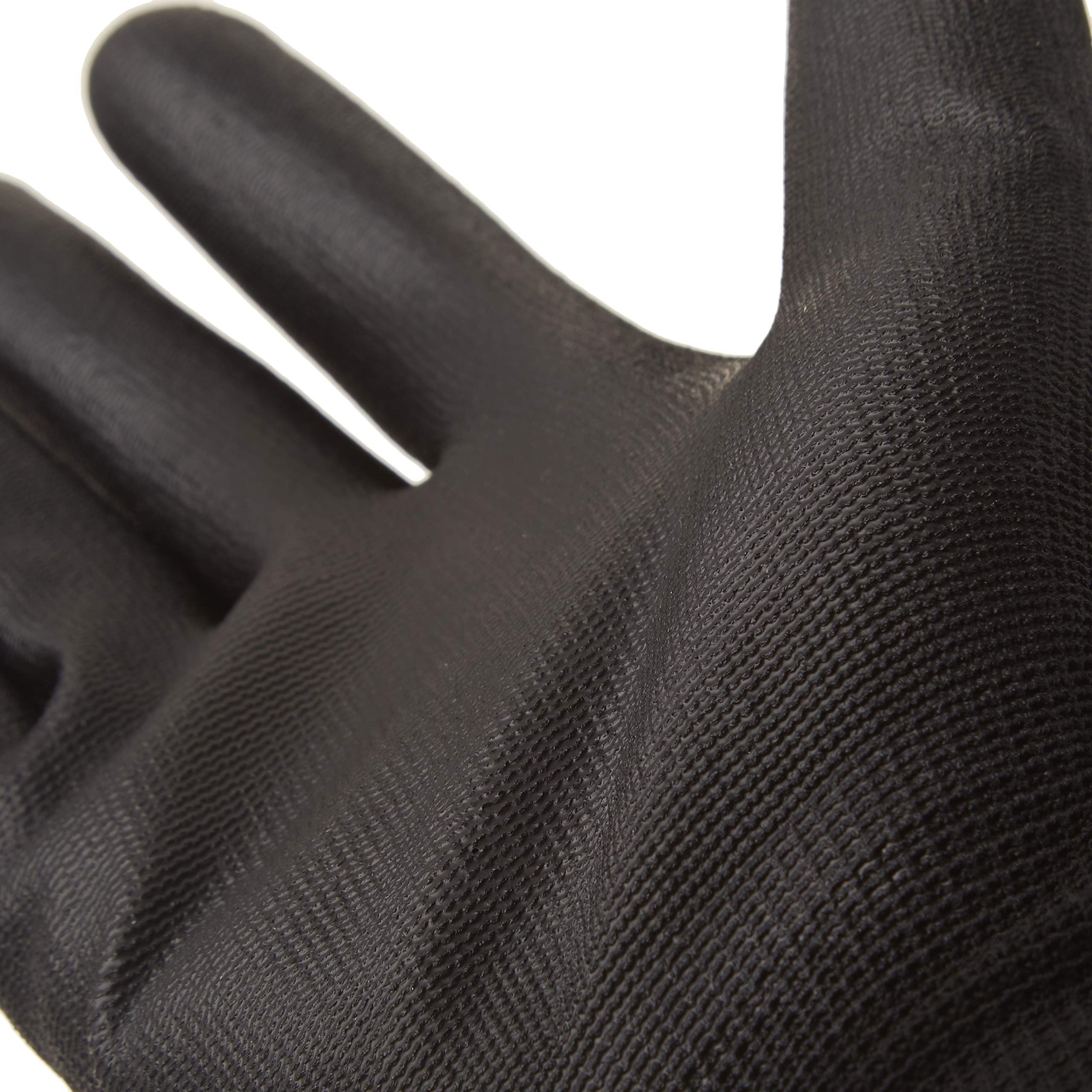 Liberty P-Grip Ultra-Thin Polyurethane Palm Coated Glove with 13-Gauge Nylon/Polyester Shell, Medium, Black (Pack of 12)