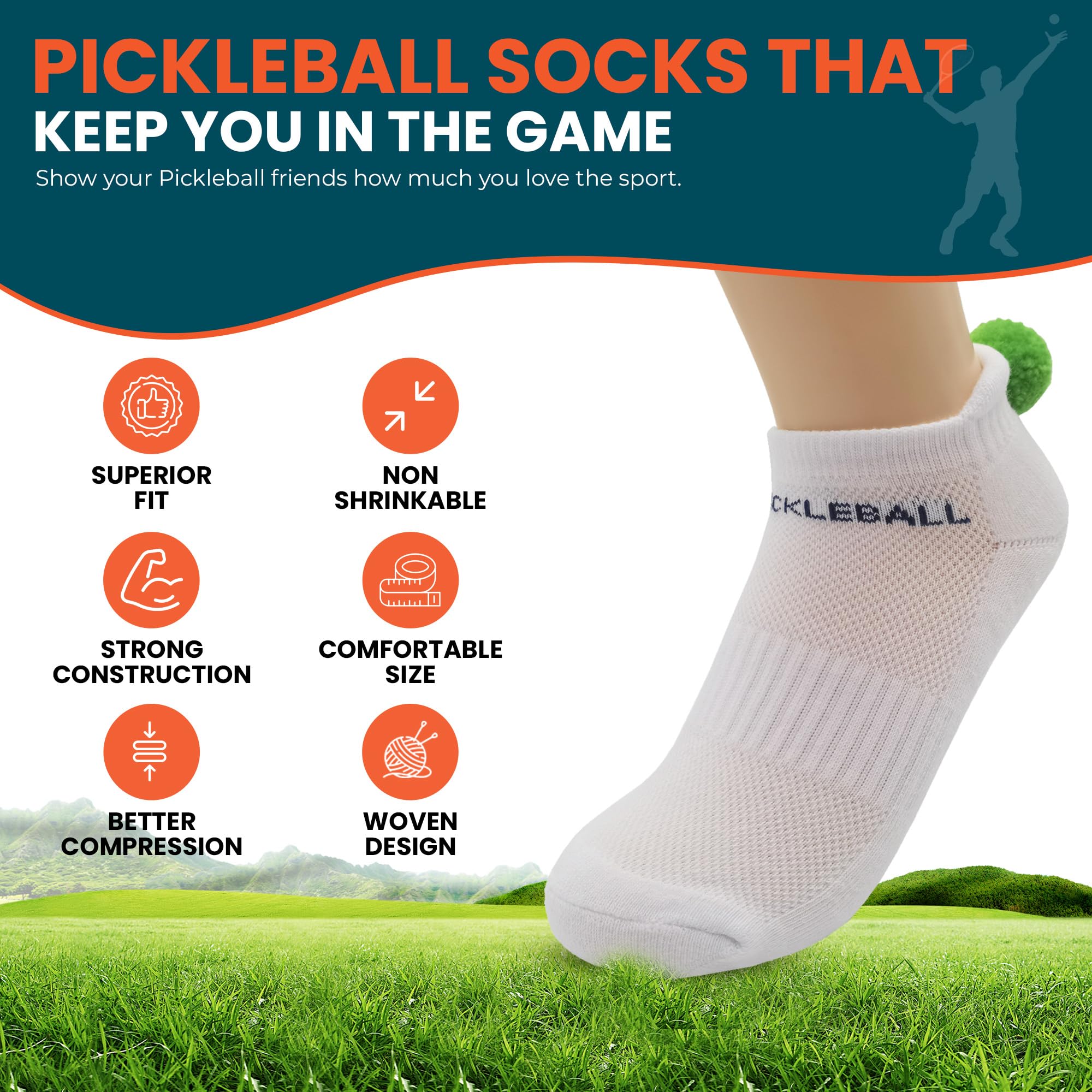 Twerp Pickleball Socks for Women - Novelty Pickle Ball Clothing - Fun Pickleball Gift for Women